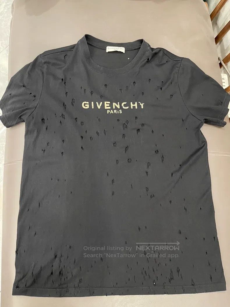Givenchy Givenchy Golden Destroyed Short Sleeve Size US S / EU 44-46 / 1 - 3 Thumbnail