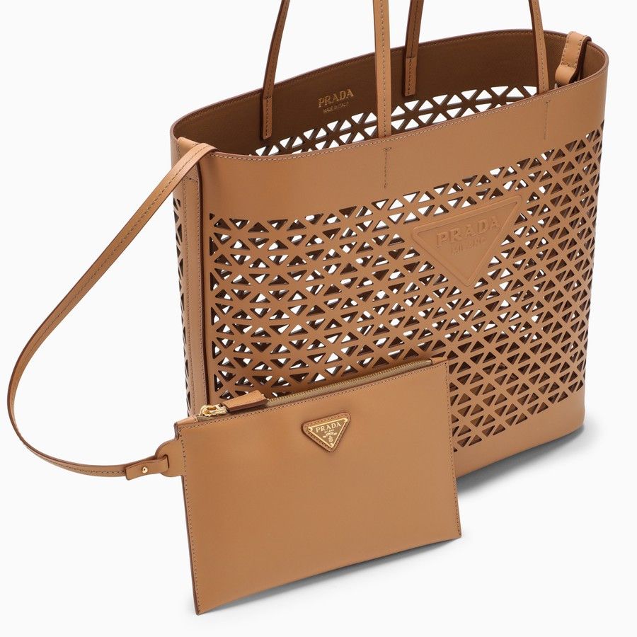 Prada o1d2blof0924 Size : OS / Leather Shopping Bag In Brown Size ONE SIZE - 5 Thumbnail
