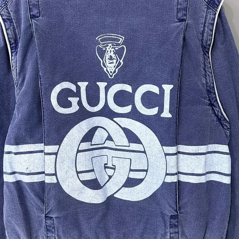 Gucci Gucci Patch banana back logo denim cotton jacket 2502-Nexta Size US S / EU 44-46 / 1 - 4 Thumbnail