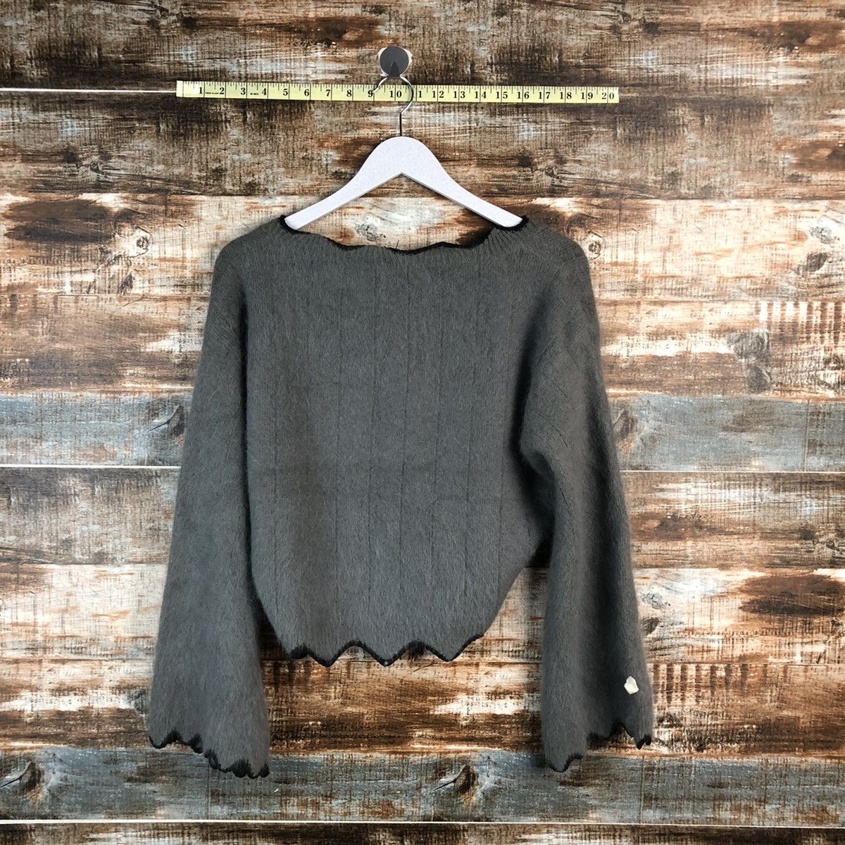 Homespun Knitwear By Rami Us Ji Grey cardigan Knitwear #A2348 Size M / US 6-8 / IT 42-44 - 11 Thumbnail