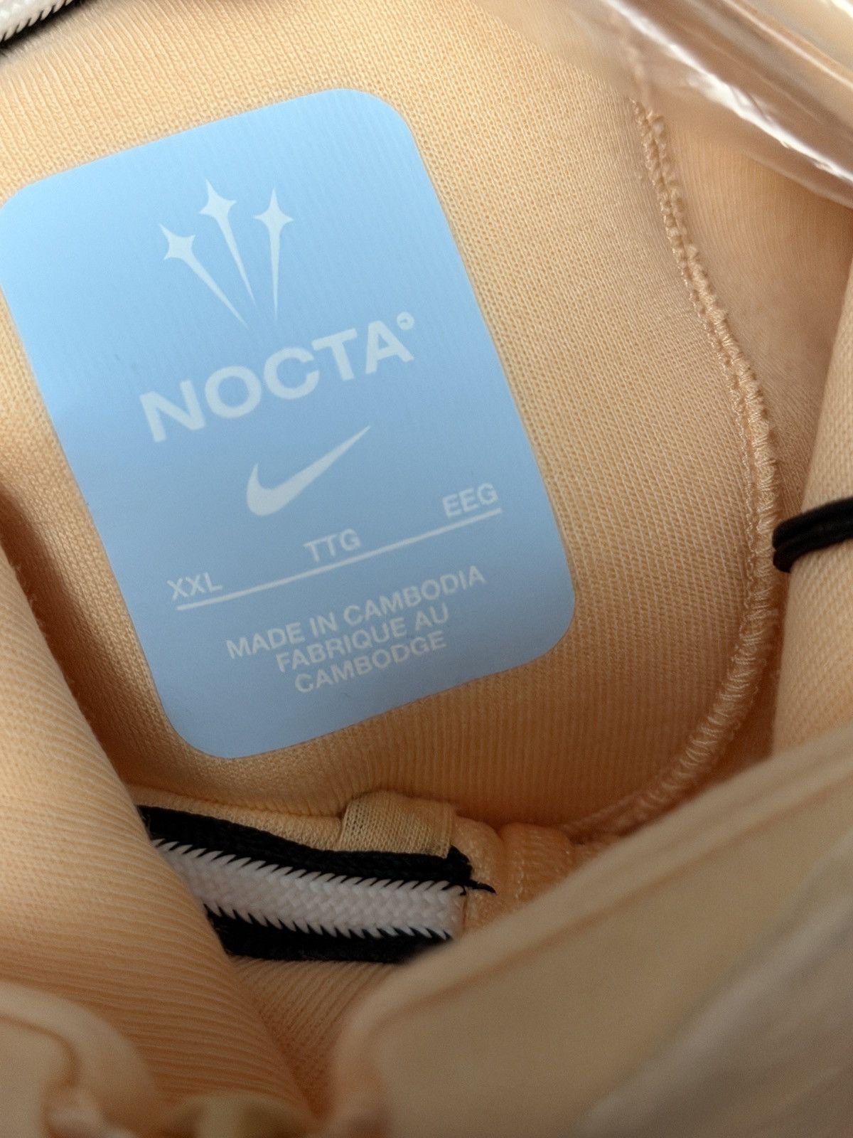 Drake Nike x NOCTA Tech Fleece Full Zip Hoodie Ice Peach Size US XXL / EU 58 / 5 - 14 Thumbnail