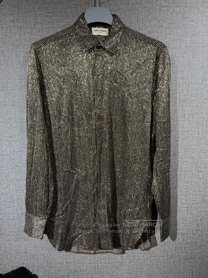 Saint Laurent Paris Saint Laurent Paris size 36 Gold Shirt Size S / US 4 / IT 40 - 1 Thumbnail