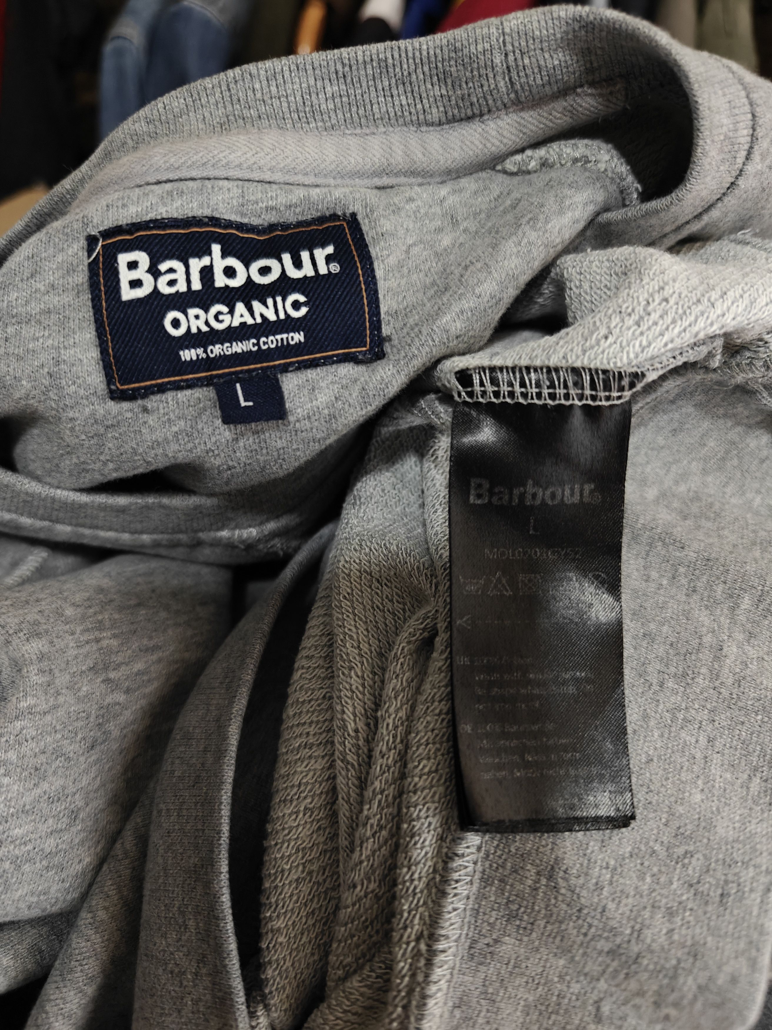 Barbour Barbour Sweatshirt Crewneck Bird Logo Organic Gray size L Size L / US 10 / IT 46 - 9 Thumbnail