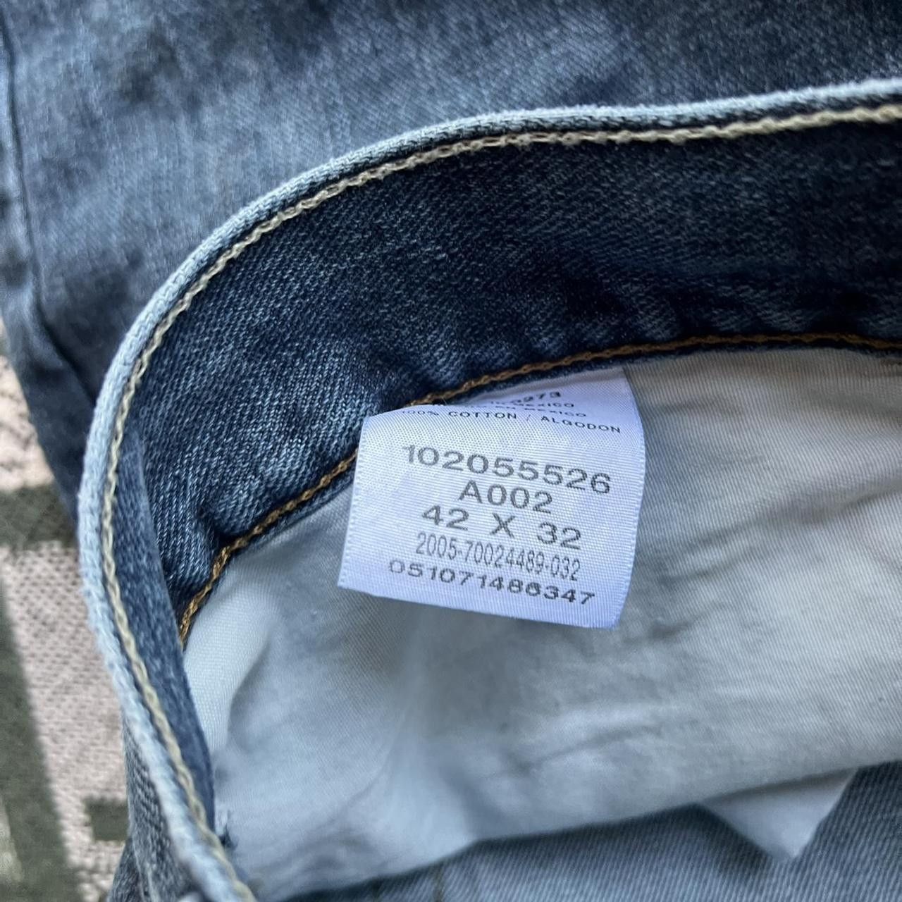 Vintage Vintage Y2K/2000s Baggy Grunge Dark Wash Denim Jeans! Size US 42 / EU 58 - 8 Thumbnail