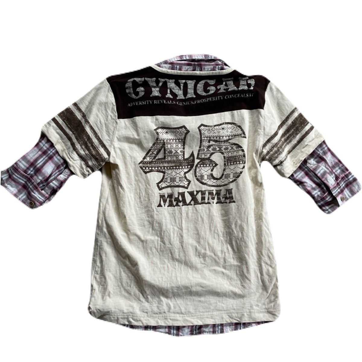 If Six Was Nine 2000s Japanese archive Vkei Layered Poem 3/4 Sleeve Tee Y2K Size US XS / EU 42 / 0 - 4 Thumbnail