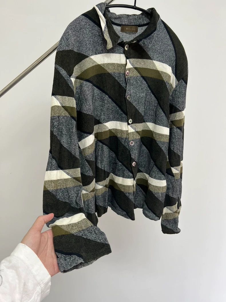 Yohji Yamamoto yohji yamamoto Diagonal Stripe Shirt Size US L / EU 52-54 / 3 - 4 Thumbnail