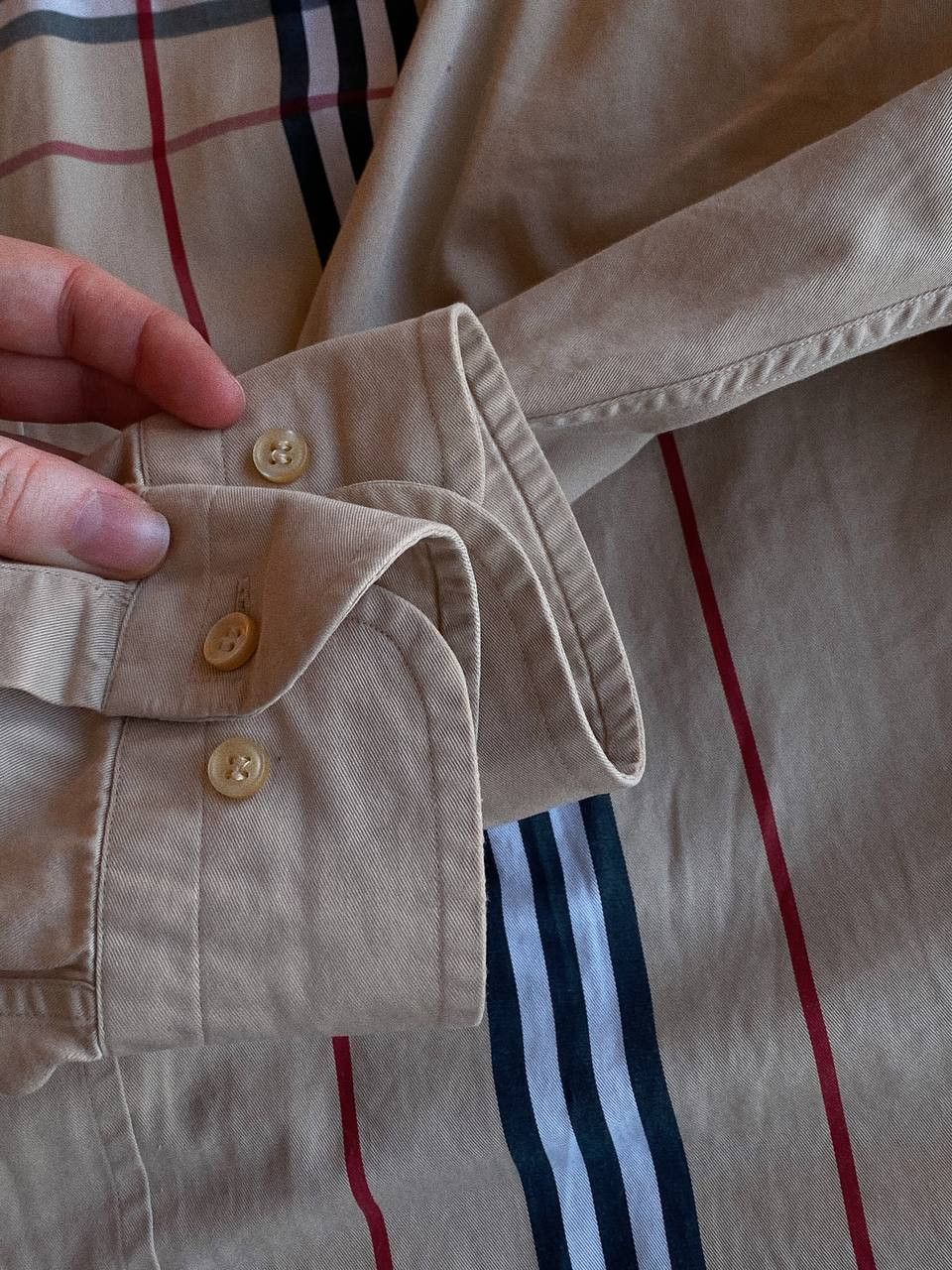 Burberry Burberry Check Shirt Beige Size US M / EU 48-50 / 2 - 8 Thumbnail