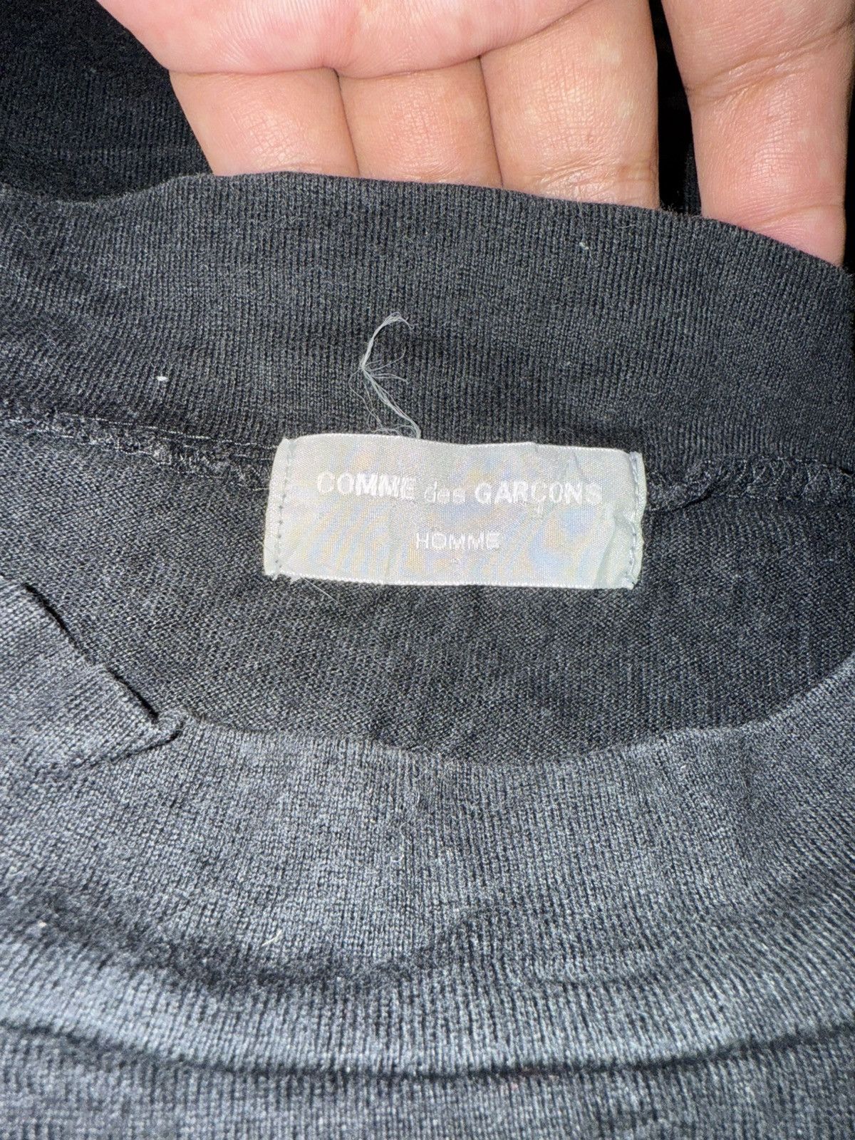 Comme des Garcons Homme × Comme des Garcons Homme Plus × Vintage AD1993 Comme Des Garcons Homme Grey Label Long Sleeve Size US XL / EU 56 / 4 - 7 Thumbnail