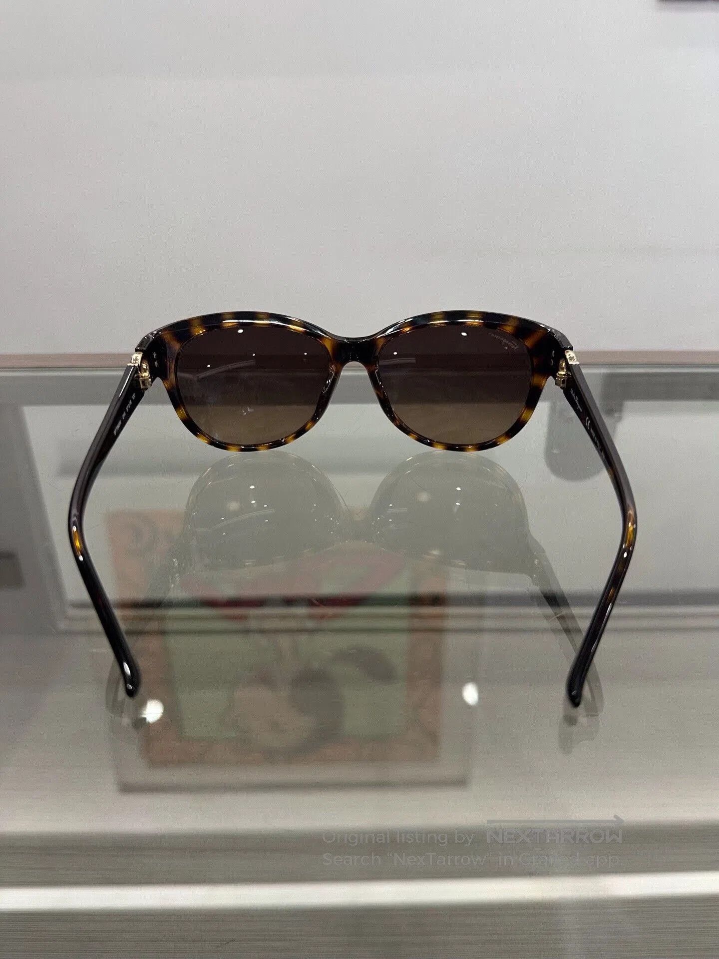 Salvatore Ferragamo Ferragamo Amber Side Metal Logo Sunglasses. Size ONE SIZE - 5 Thumbnail