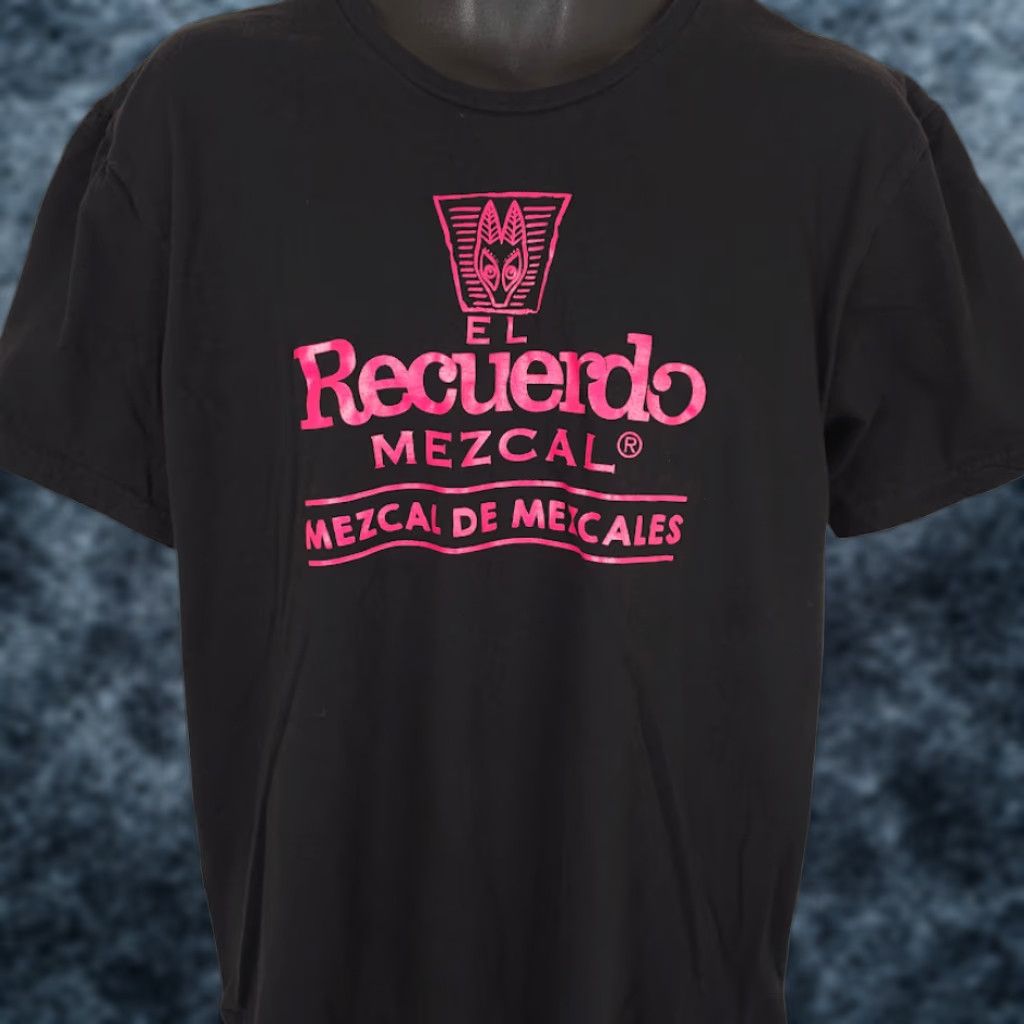 Vintage El Recuerdo Mezcal T Shirt Mens XL Black Agave Liquor Promo Size US XL / EU 56 / 4 - 1 Thumbnail