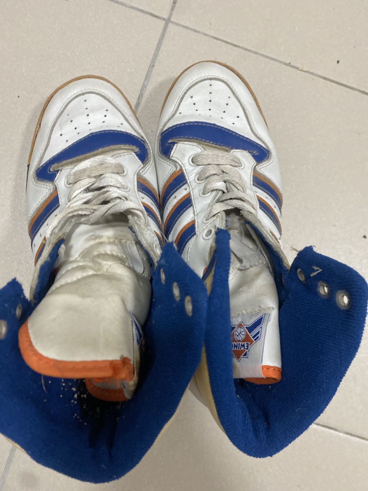 Adidas Adidas Ewing Rivalry Hi – Made in Taiwan (1980s Original) Size US 6.5 / EU 39-40 - 1 Thumbnail