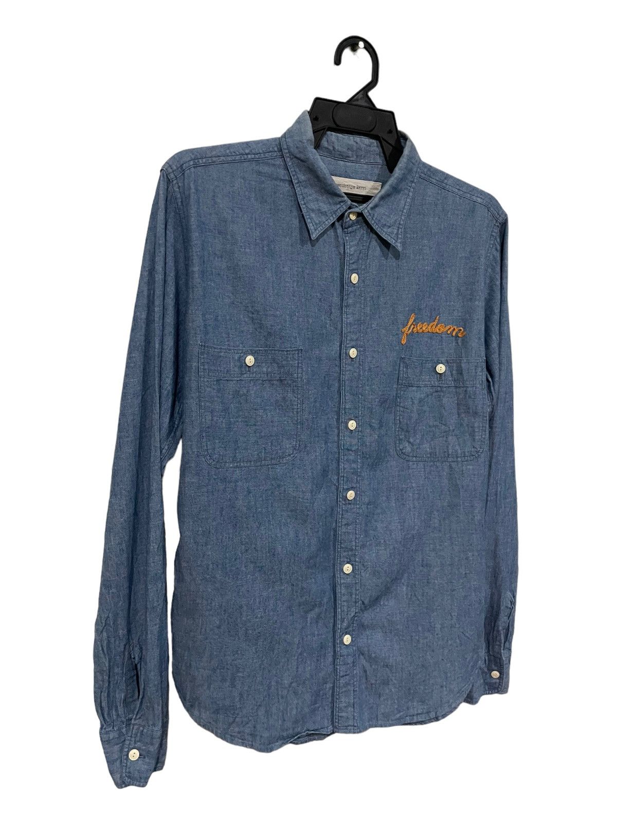 Hiroshi Fujiwara Inpatchys Kerri Japanese Brand Chambray Shirt Size US M / EU 48-50 / 2 - 3 Thumbnail