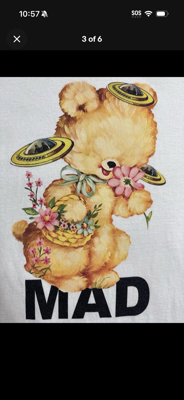 Undercover Jun Takahashi’s MAD UFO Bear Tee Size US S / EU 44-46 / 1 - 3 Thumbnail