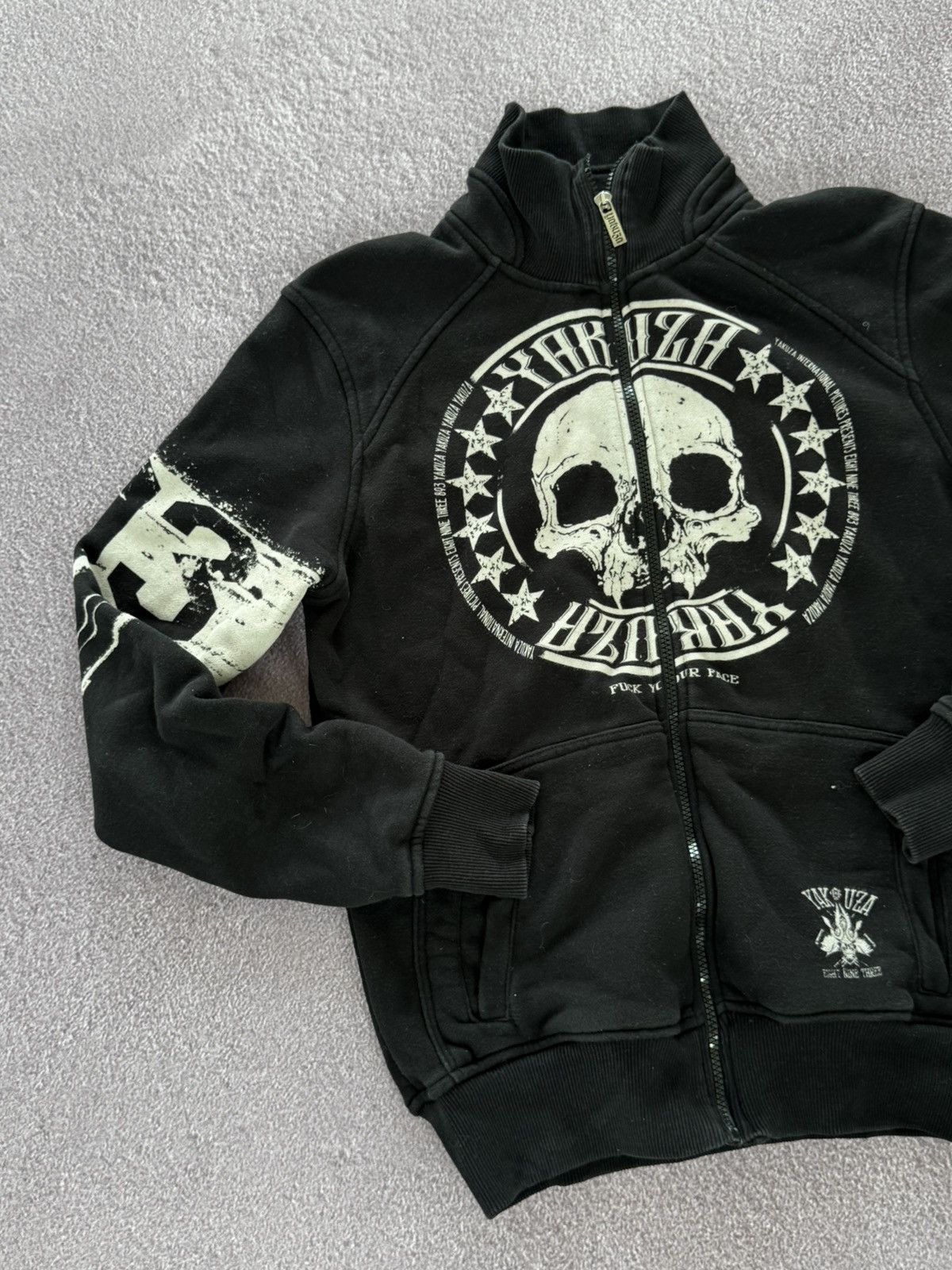 20471120 Vintage Diesel Style Faded Grunge Zip Up Jumper Sweatshirt Size US M / EU 48-50 / 2 - 4 Thumbnail
