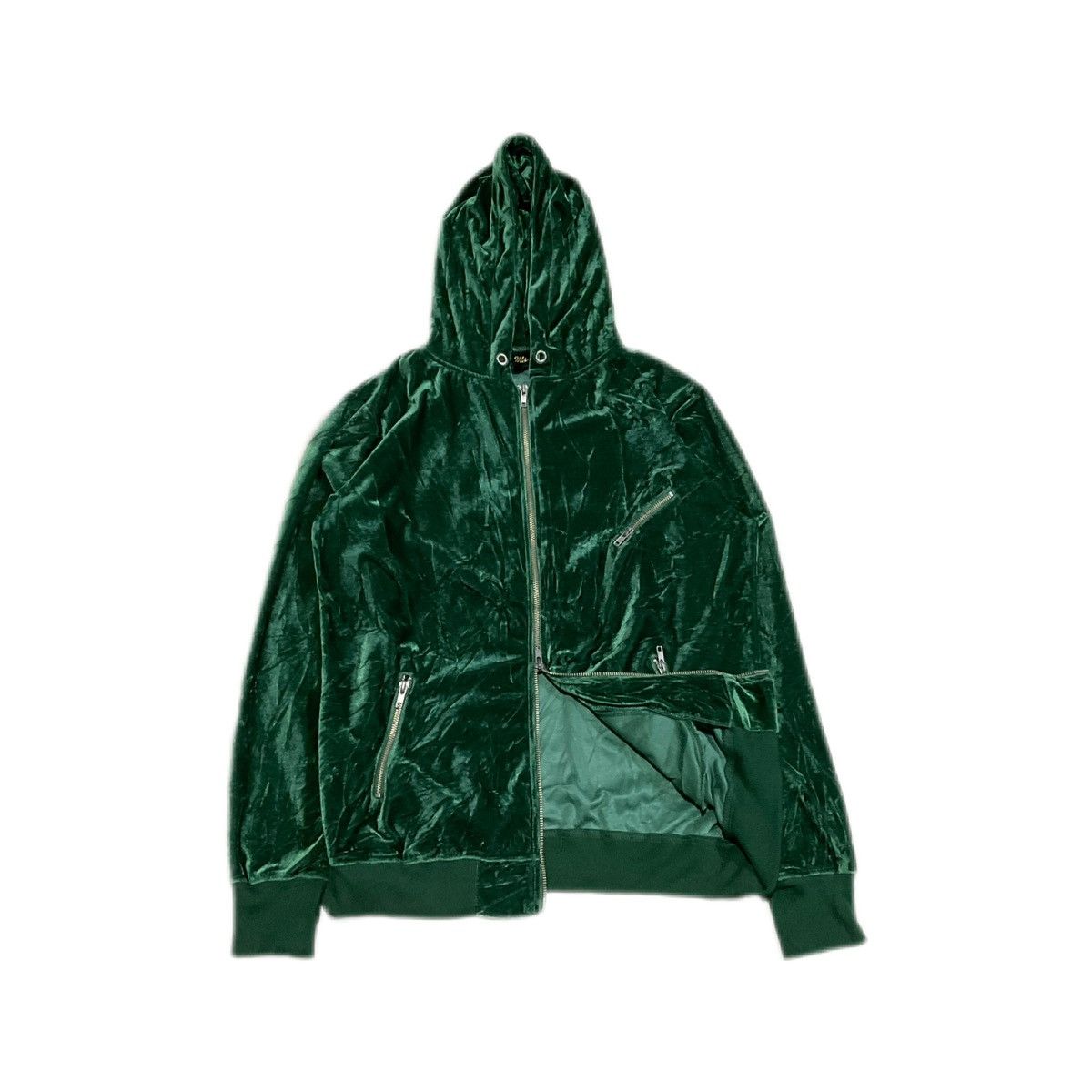 Hysteric Glamour 🔥Sick Y2K Japanese Brand Green Velvet Hoodie Hysteric Style Size US L / EU 52-54 / 3 - 1 Thumbnail