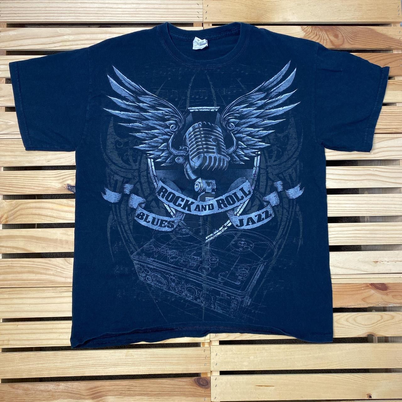 Gildan Blues, Jazz & Rock 'n' Roll Black Y2K Music Tee Size XL Size US XL / EU 56 / 4 - 1 Thumbnail