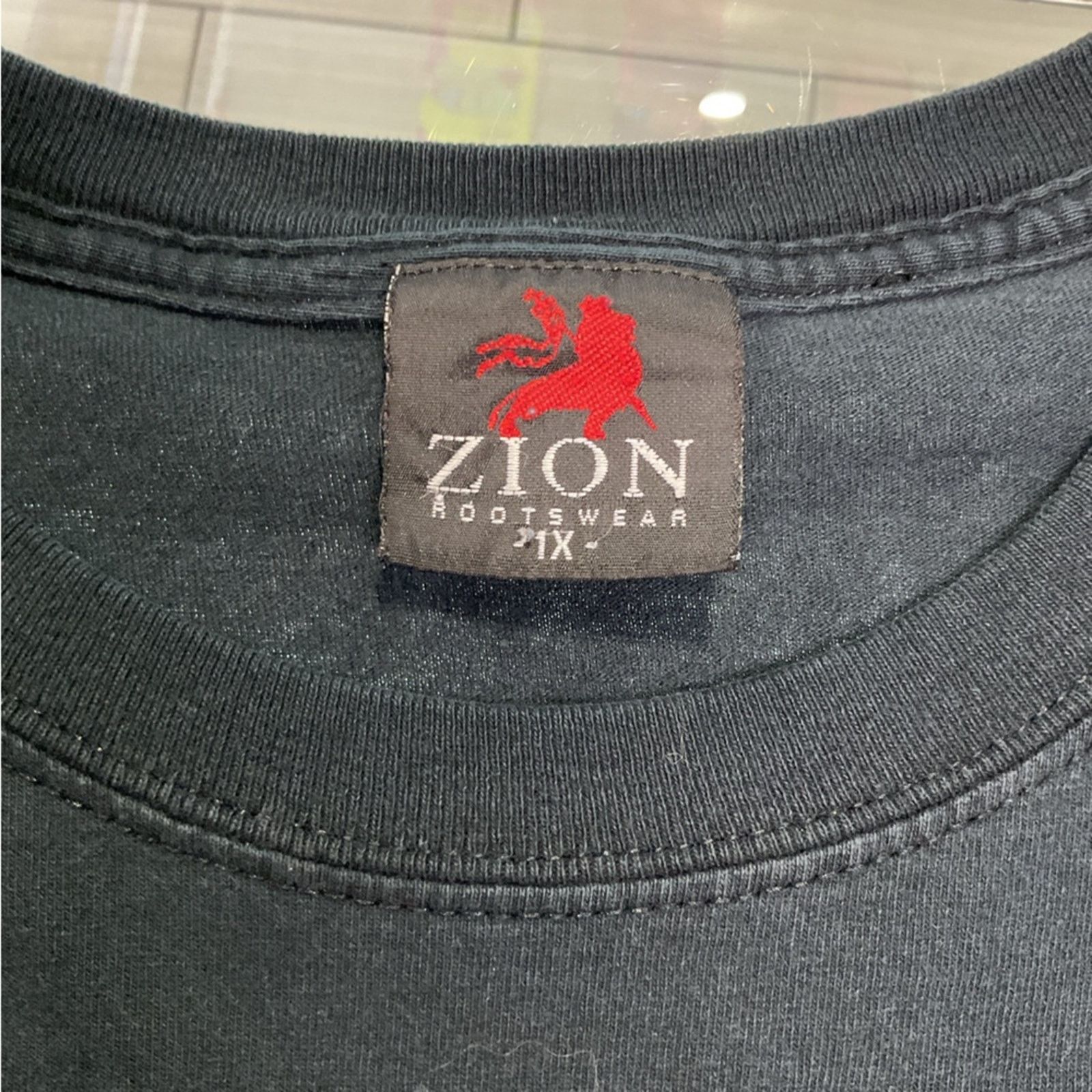 Zion Rootswear 2002 Vintage Johnny Cash Zion T-Shirt Size US XL / EU 56 / 4 - 3 Thumbnail