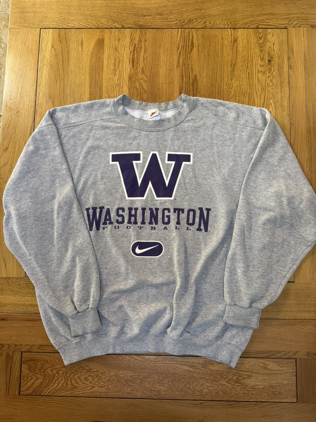 Nike Vintage Nike Washington Huskies Sweatshirt – Grey Size Large Size US L / EU 52-54 / 3 - 1 Thumbnail