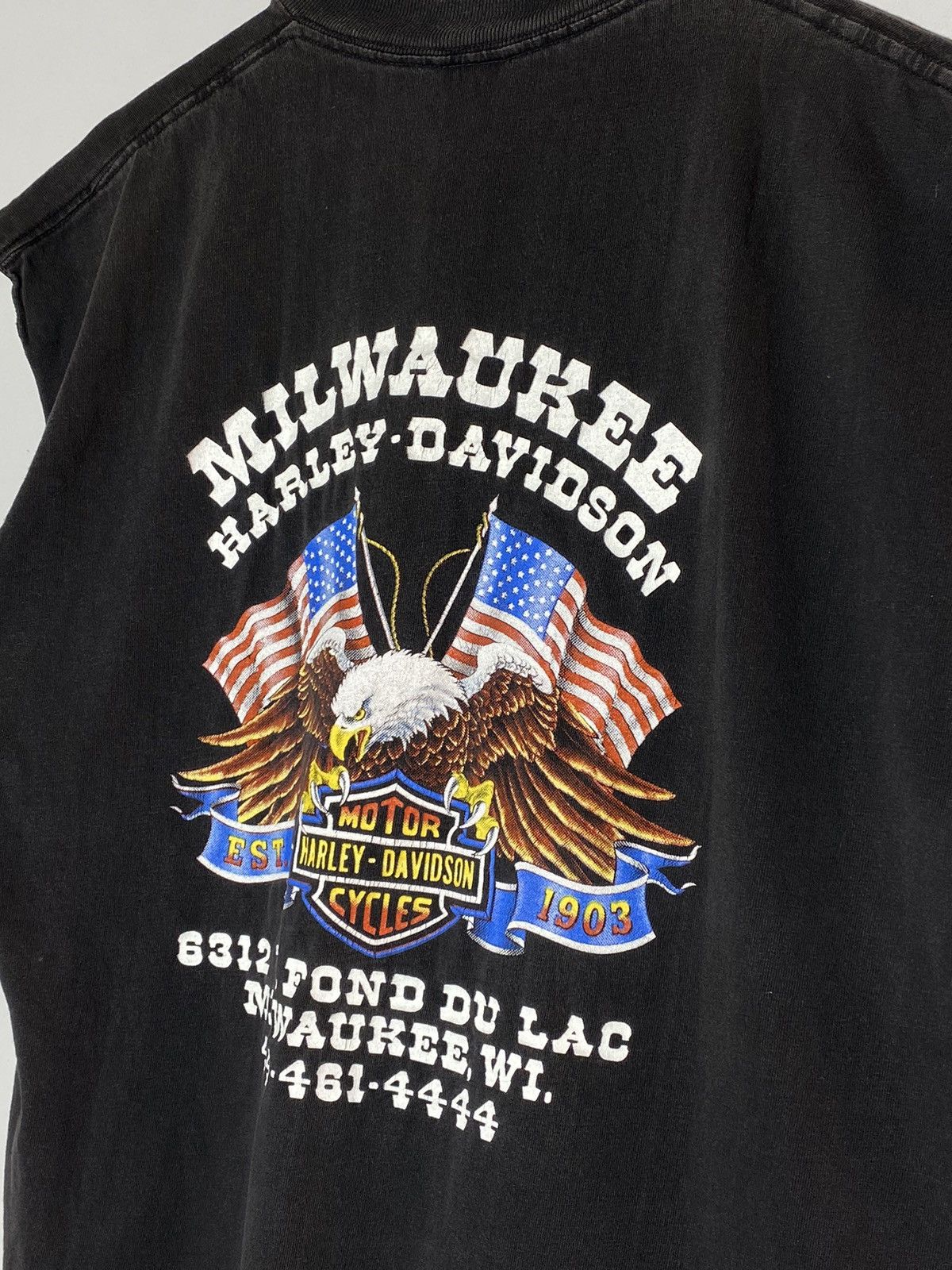Harley Davidson × Vintage Vintage 1989 3D Emblem Harley Davidson Miluwaukee Size US XL / EU 56 / 4 - 16 Thumbnail