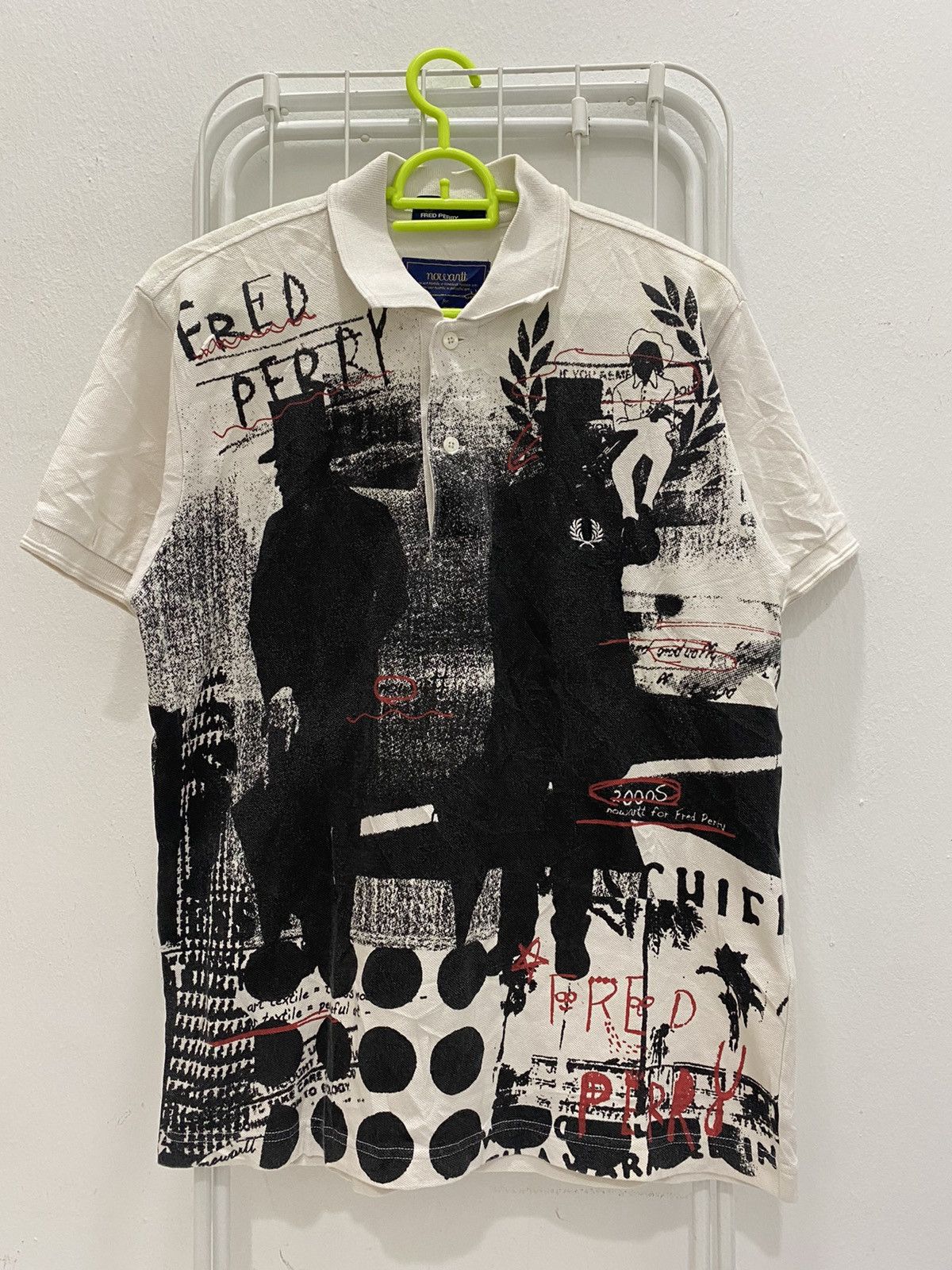 FRED PERRY×nowartt Fred Perry Nowartt Art Polo Shirt - benaras.co