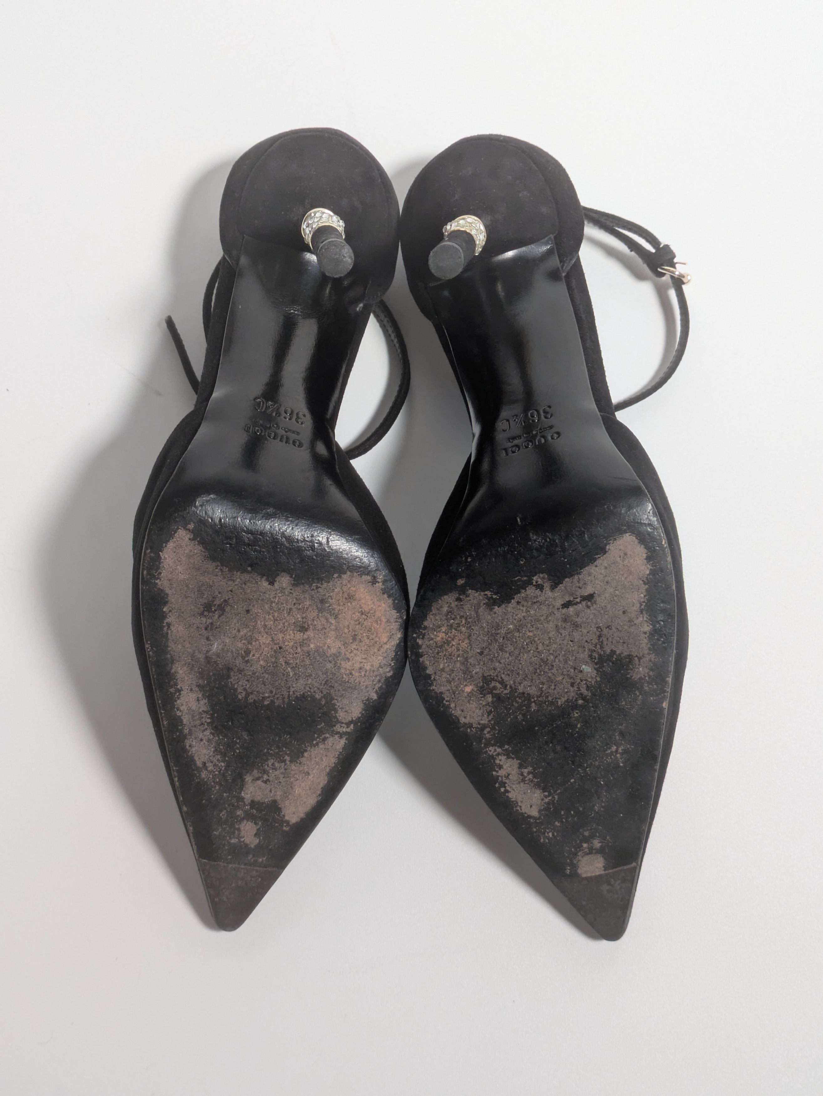 Gucci Frida Giannini-era Gucci heels - embellished bamboo detail Size US 5.5 / IT 35.5 - 7 Thumbnail