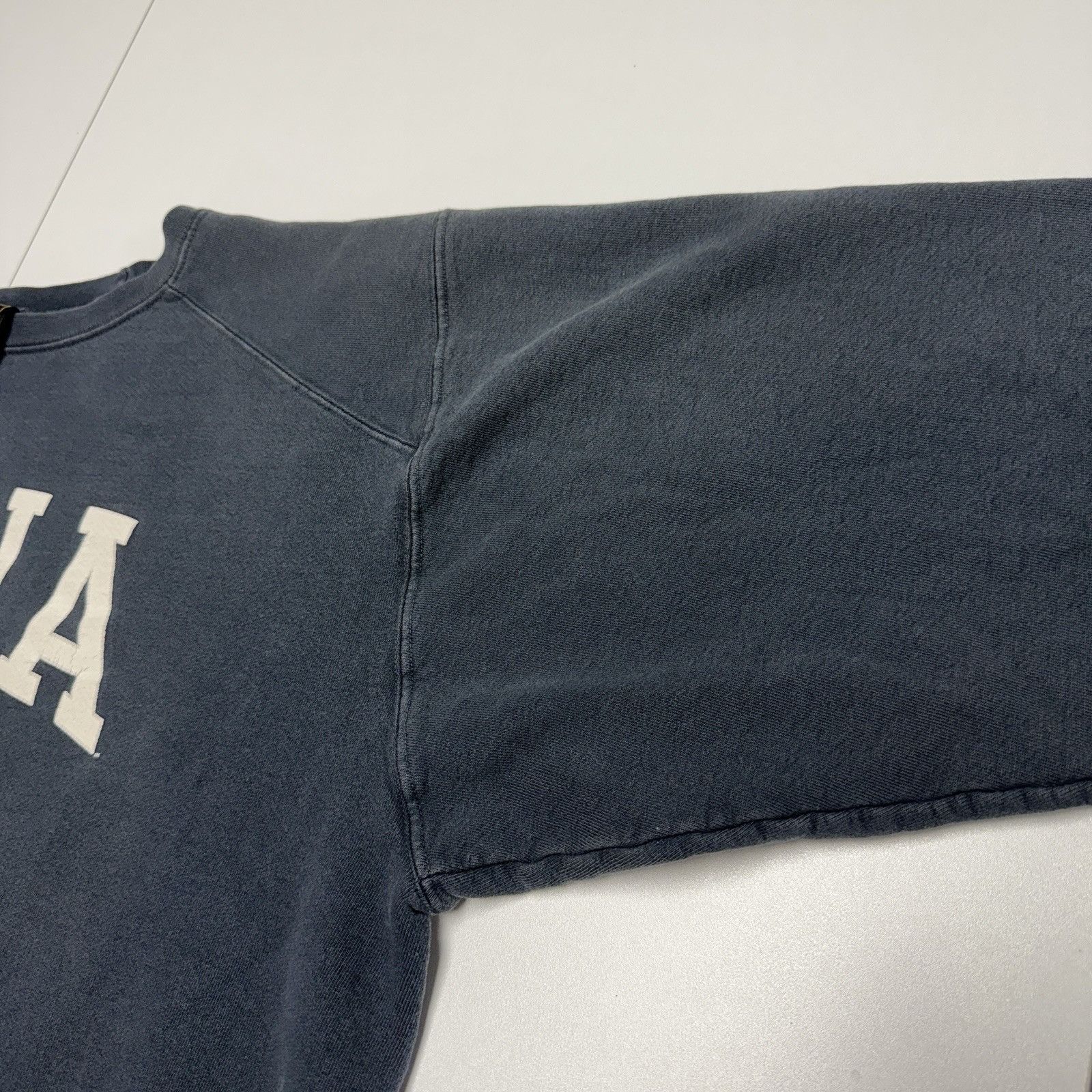 Vintage Vintage 90s Iowa Sweatshirt Mens Large Faded Blue Crew Neck Size US L / EU 52-54 / 3 - 11 Thumbnail
