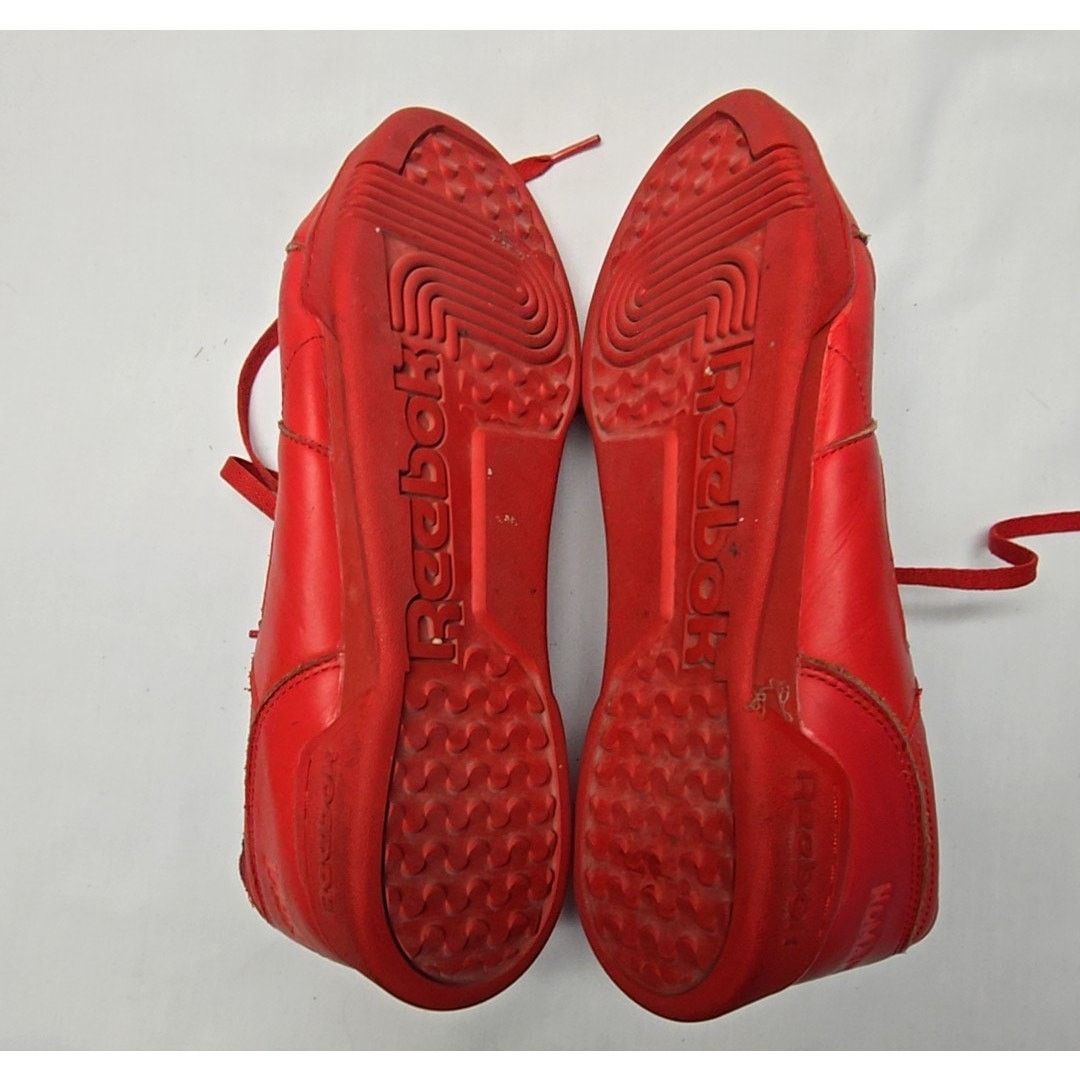 Reebok Reebok Workout Plus Vector Red Sneakers Red Leather 10.5 Size US 10.5 / EU 43-44 - 5 Thumbnail