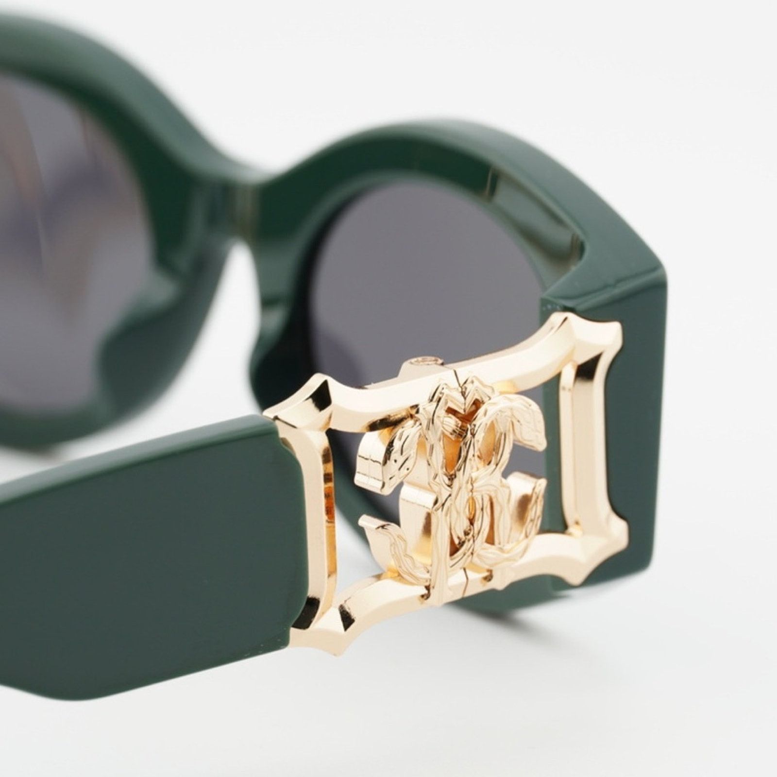 Roberto Cavalli New! Roberto Cavalli SRC064 0D80 Elegant Green Sunglasses Size ONE SIZE - 5 Thumbnail