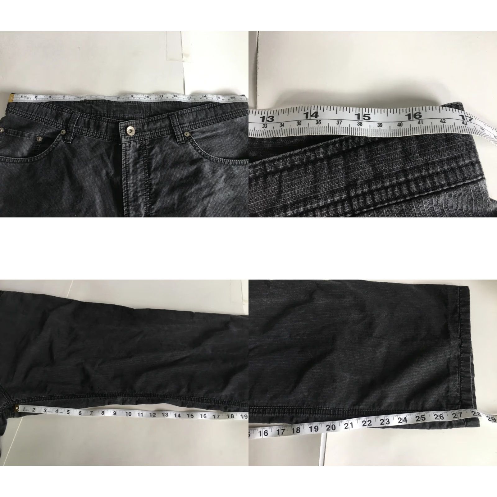 Vintage Alberto Jeans Mens black Denim Straight Pants Lose Fit casual mens 34x29 Size US 34 / EU 50 - 9 Thumbnail