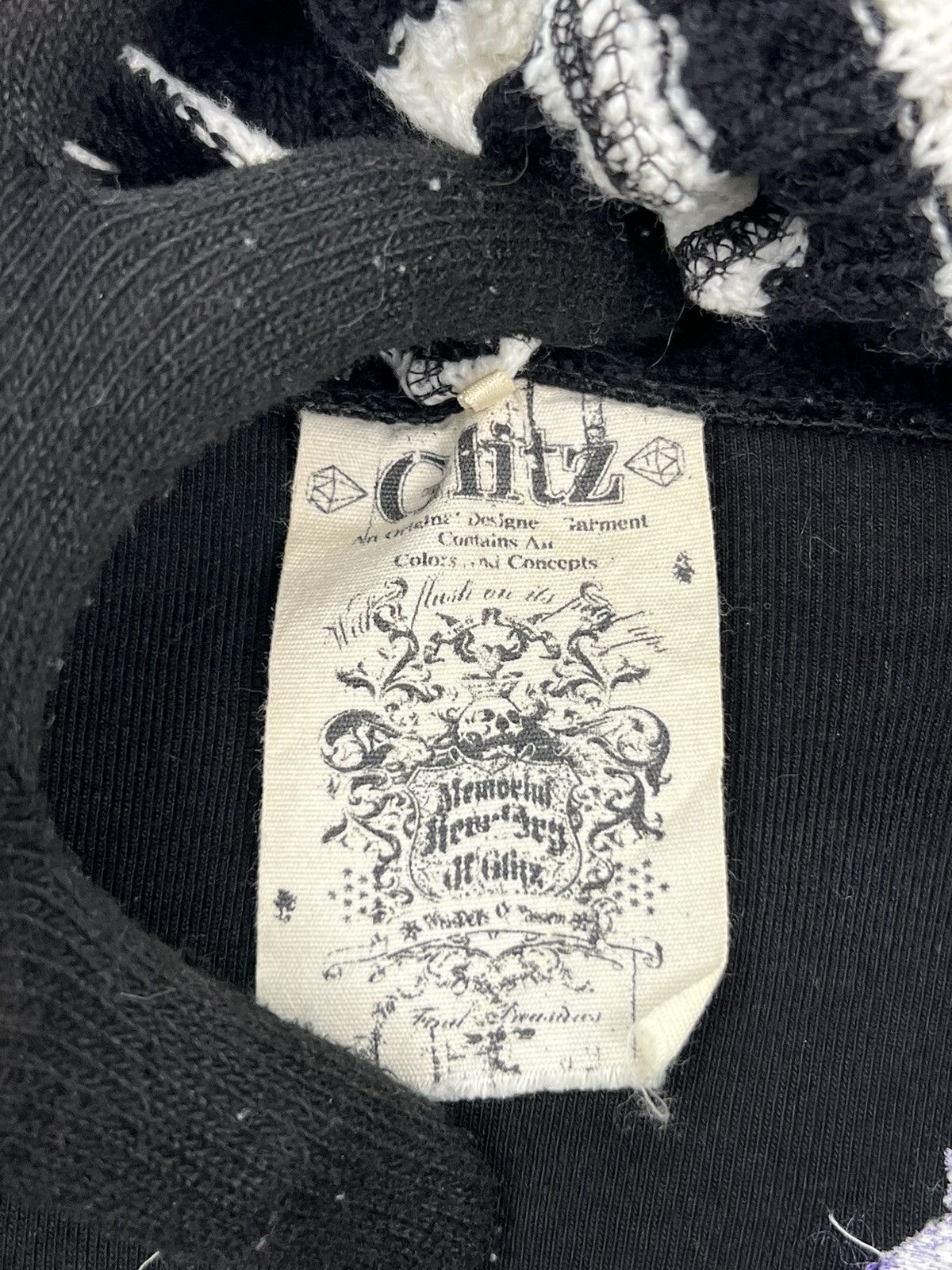 Japanese Brand Glitz Poem Skull Cross Hooded Jacket Size US S / EU 44-46 / 1 - 11 Thumbnail