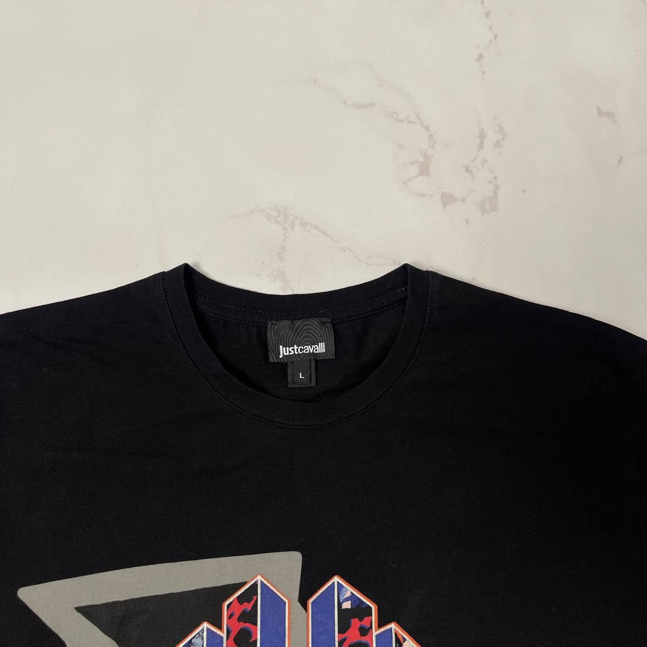 Just Cavalli Just Cavalli Logo Spell Out Graphic Tee T Shirt L Size US L / EU 52-54 / 3 - 7 Thumbnail