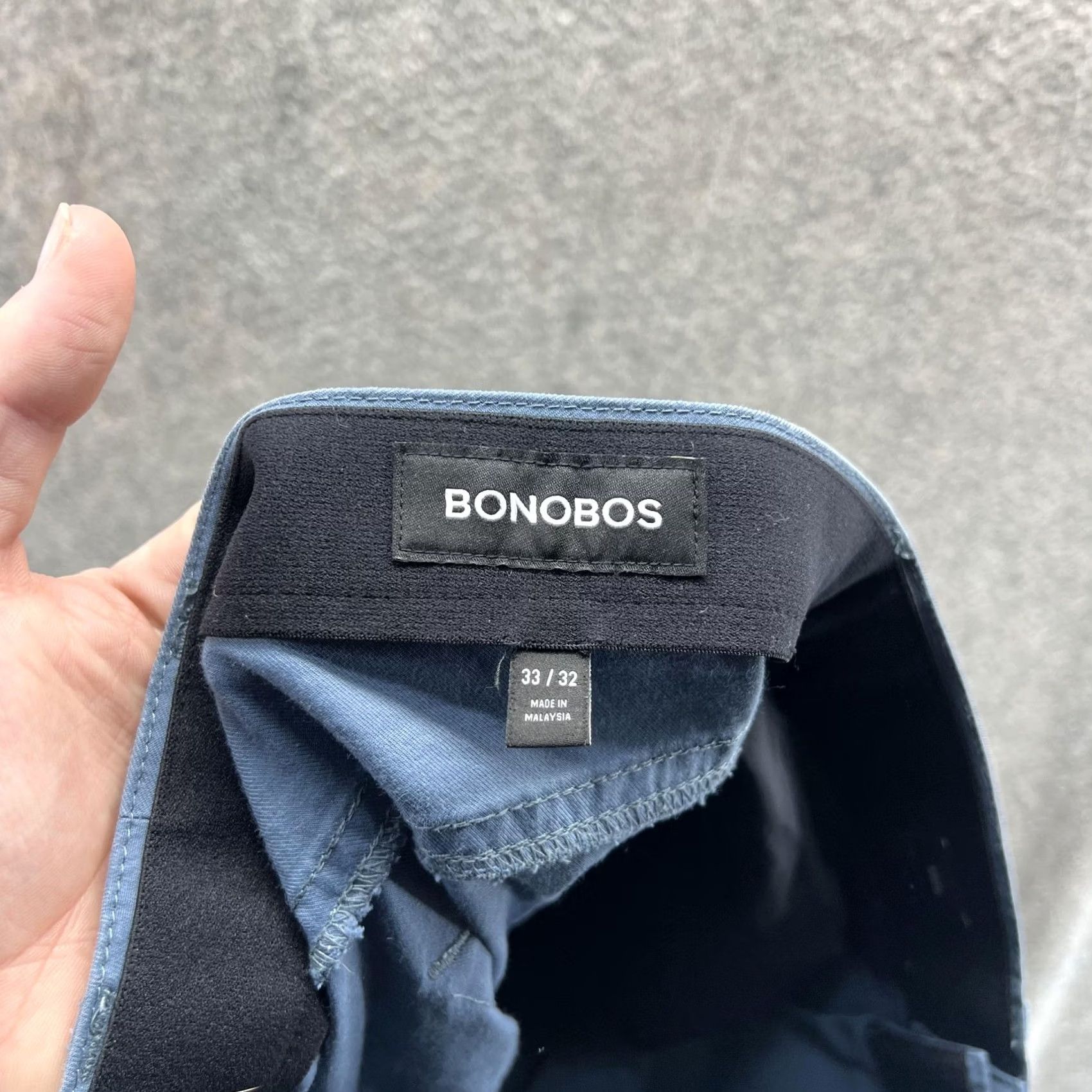 Bonobos Bonobos Pants Mens 33x32 Athletic Chino 3XDRY Blue Size US 33 - 3 Thumbnail