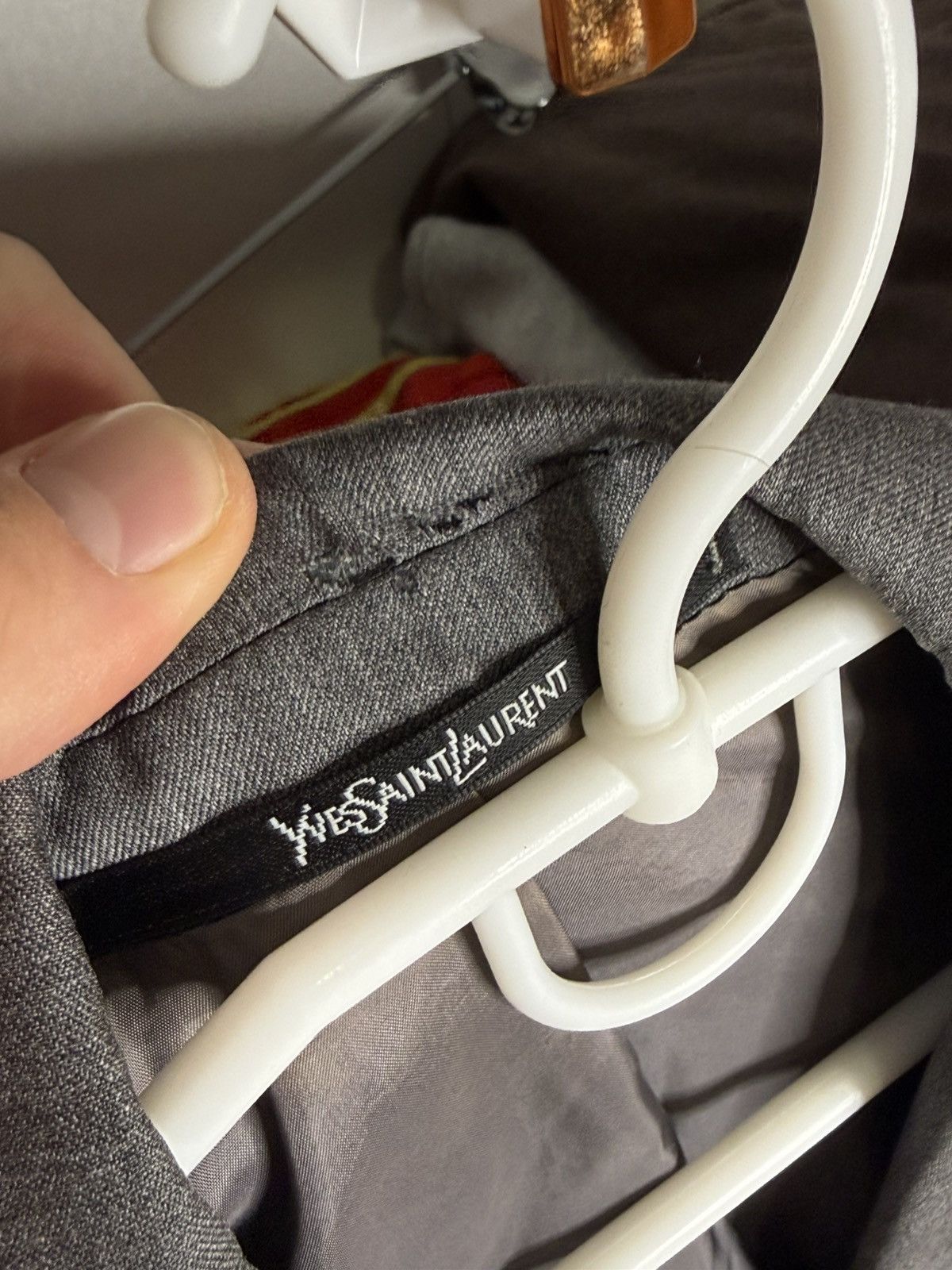 Yves Saint Laurent Yves Saint Laurent Vintage Gray wool mens blazer size 48 Size 48R - 12 Thumbnail