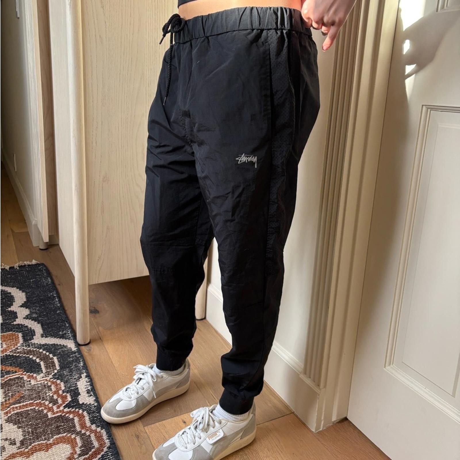 Stussy STÜSSY YsK Black Nylon Jogger Track Pants w/ Mesh Size Small Size 28" / US 6 / IT 42 - 3 Thumbnail