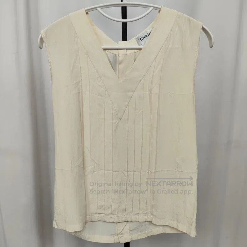 Chanel Chanel White Chinese Creped Vest Size XS / US 0-2 / IT 36-38 - 1 Thumbnail