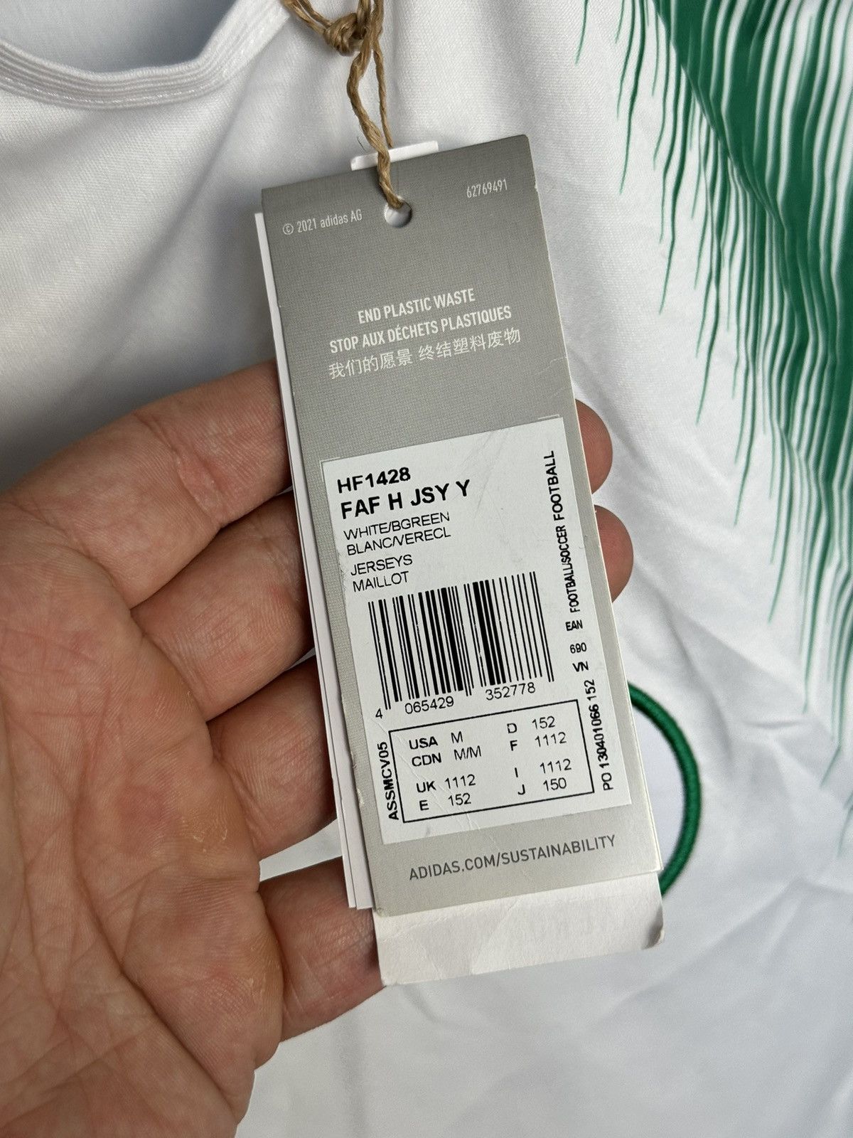 Adidas KIDS New Algeria 22/23 Home Football Jersey T-Shirt Size US XS / EU 42 / 0 - 12 Thumbnail