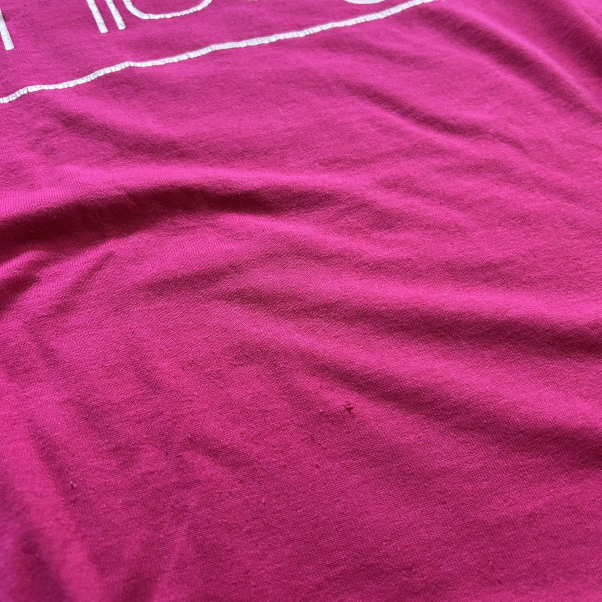 Vintage 90s SLUBBY SiNGLE STiTCH HOT PiNK CHiCAGO SOUVENiR FUCHSiA Size M / US 6-8 / IT 42-44 - 4 Thumbnail