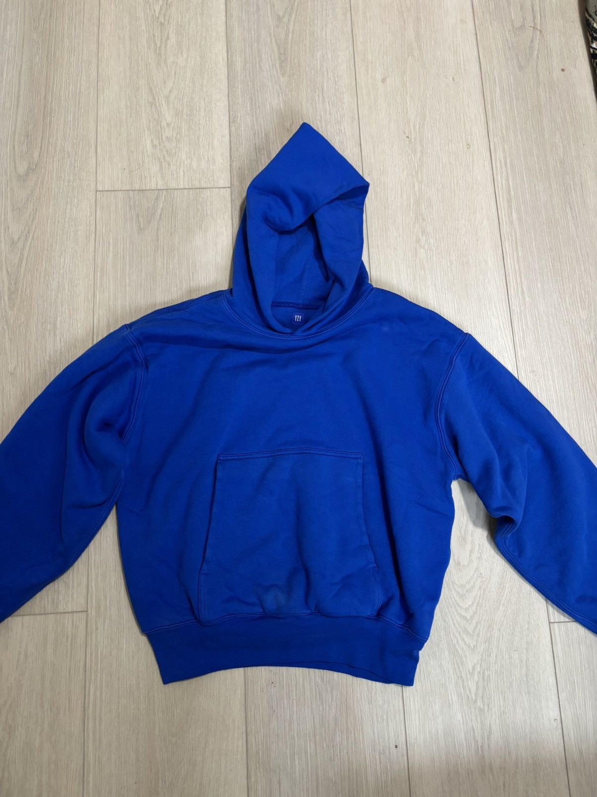 Yeezy Gap Blue Hoodie | Grailed