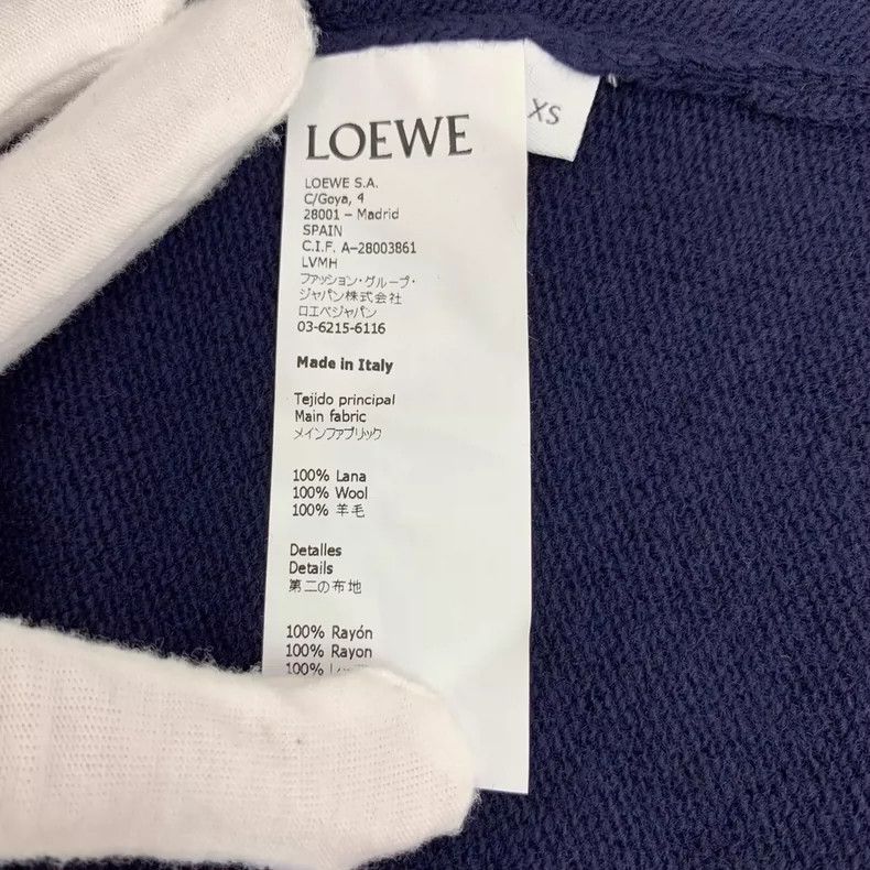 Loewe Loewe Dark blue wool button ribbon decorated long sleeve k Size XS / US 0-2 / IT 36-38 - 7 Thumbnail