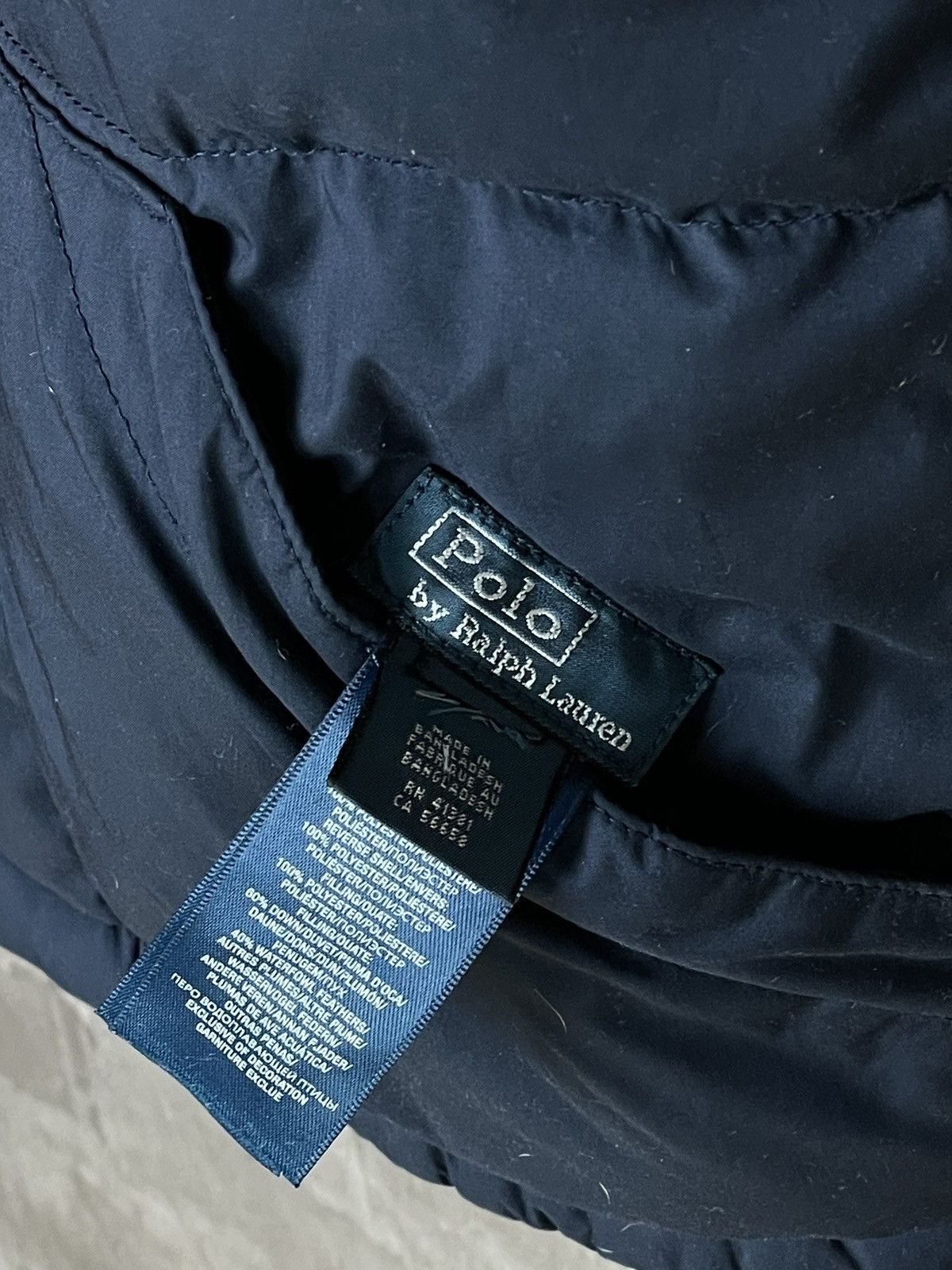 Vintage Polo Ralph Lauren Navy Blue Vintage 90s Puffer Vest Jacket Size S / US 4 / IT 40 - 12 Thumbnail