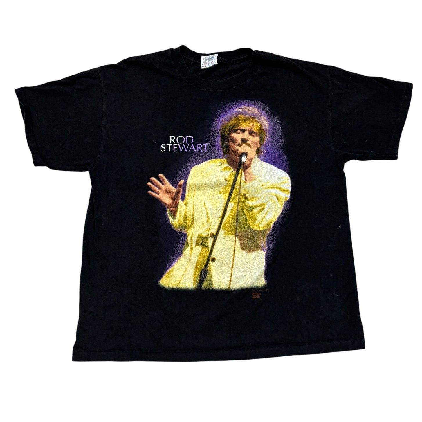 Band Tees × Hanes × Vintage Vintage 1993 Rod Stewart A Night To Remember Shirt Men's XL Size US XL / EU 56 / 4 - 1 Thumbnail