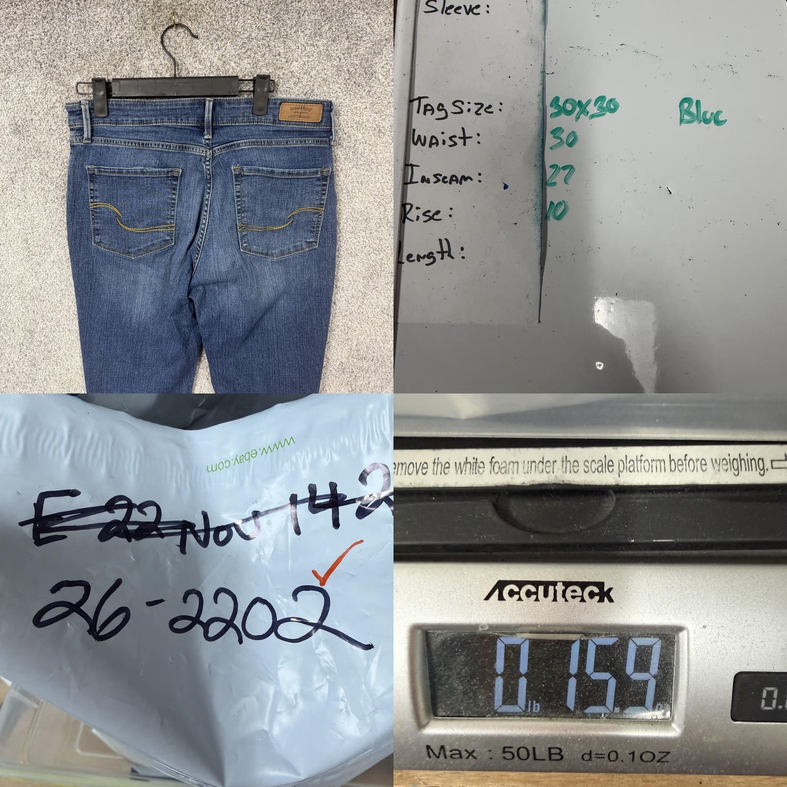 Vintage Signature Levi's Modern Bootcut Jeans Womens 10S Bootcut Denim Blue Medium 30x27 5-Pocket Stretch Jeans Womens Size 32" / US 10 / IT 46 - 9 Thumbnail