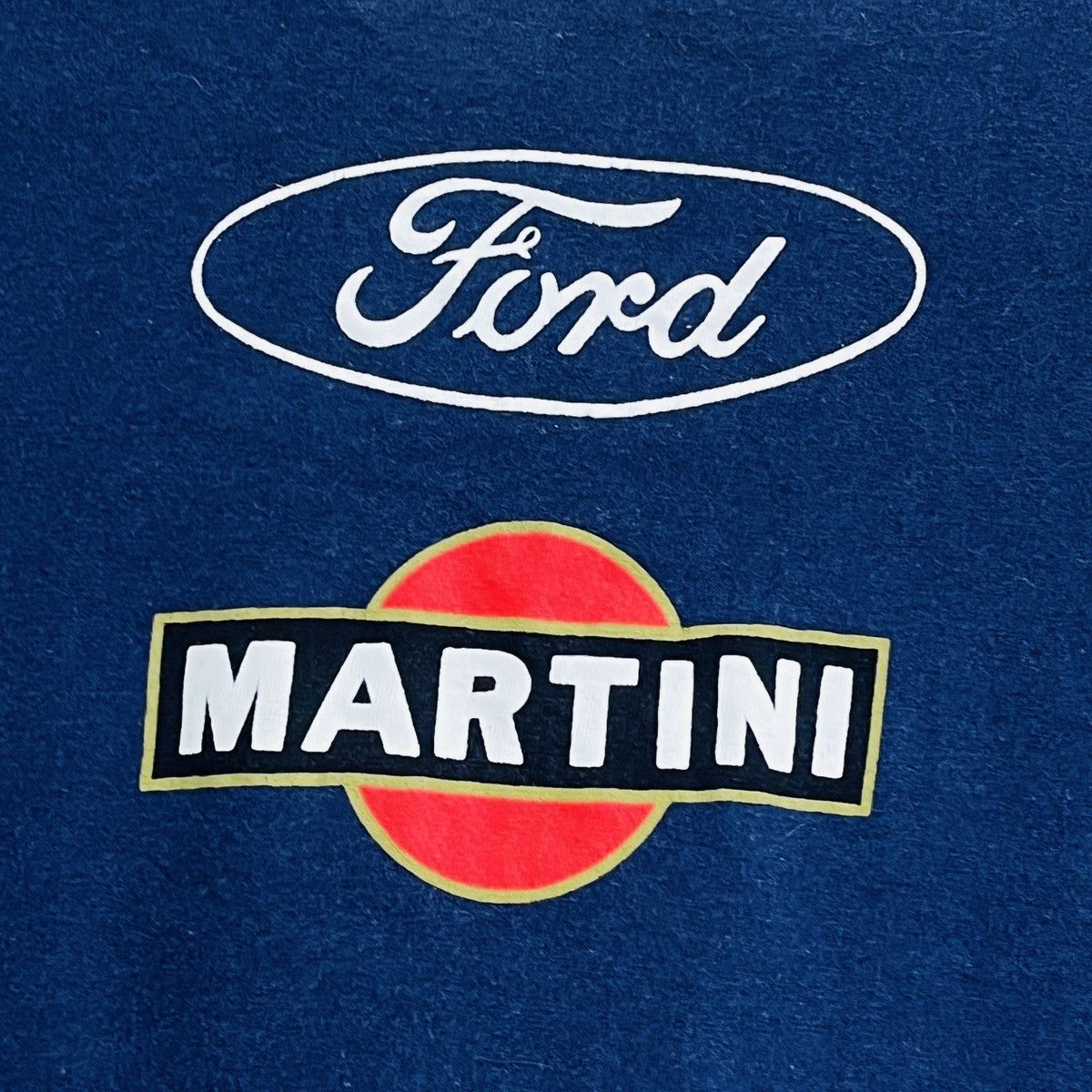 Ford × Pirelli × Vintage Vintage Ford Martini Racing Blue White TShirt Size US M / EU 48-50 / 2 - 13 Thumbnail