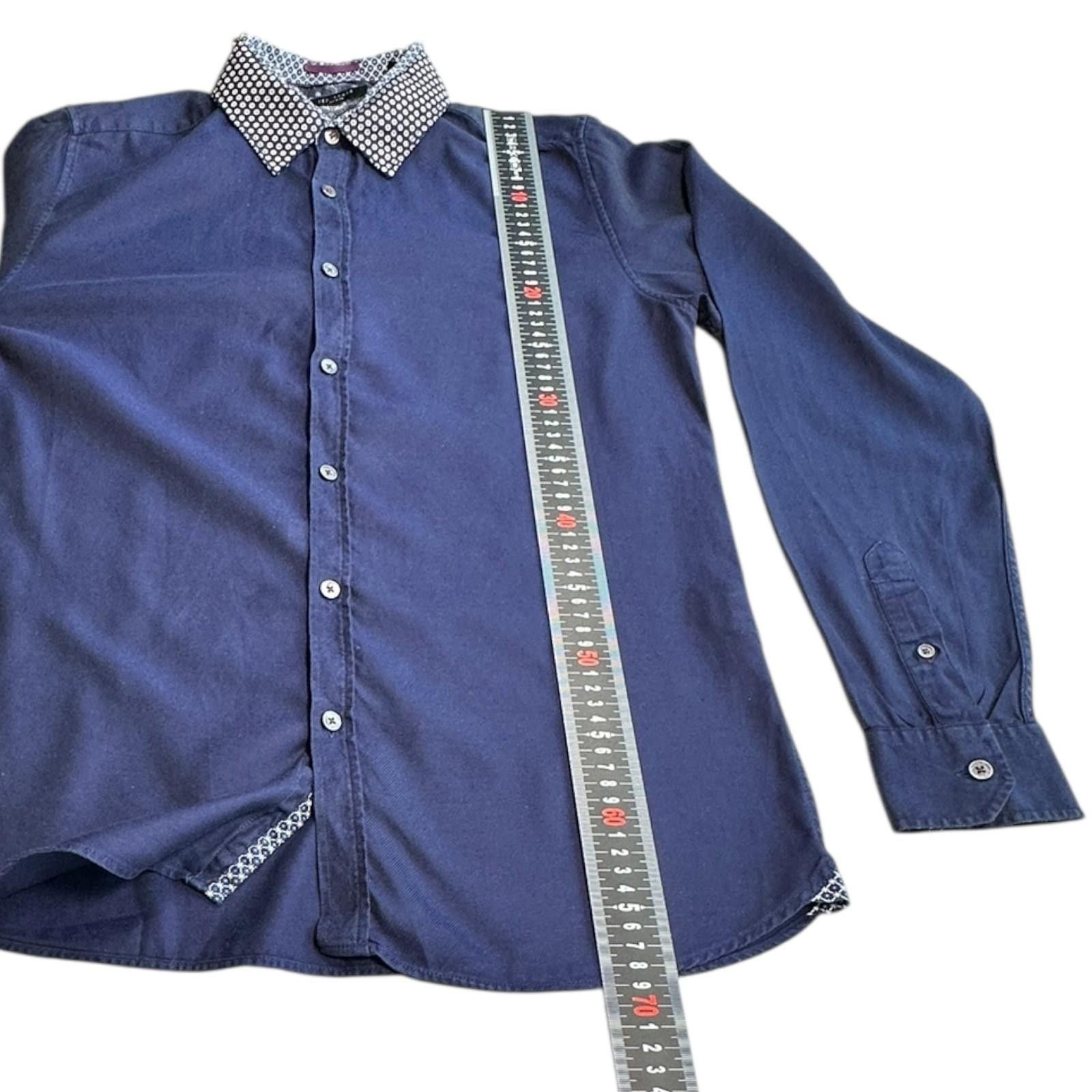 Ted Baker Ted Baker 3 Shirt Men's UK Size M Blue Contrasting Trim Size 38R - 10 Thumbnail