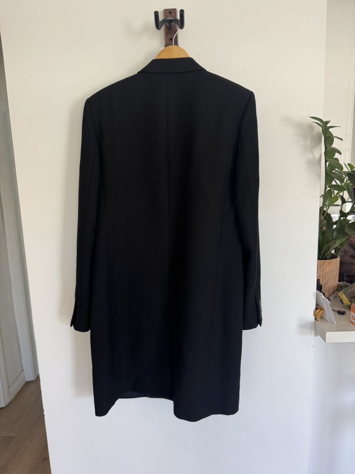 Saint Laurent Paris Hedi FW13 Leather Lapel Chesterfield coat Size US L / EU 52-54 / 3 - 4 Thumbnail