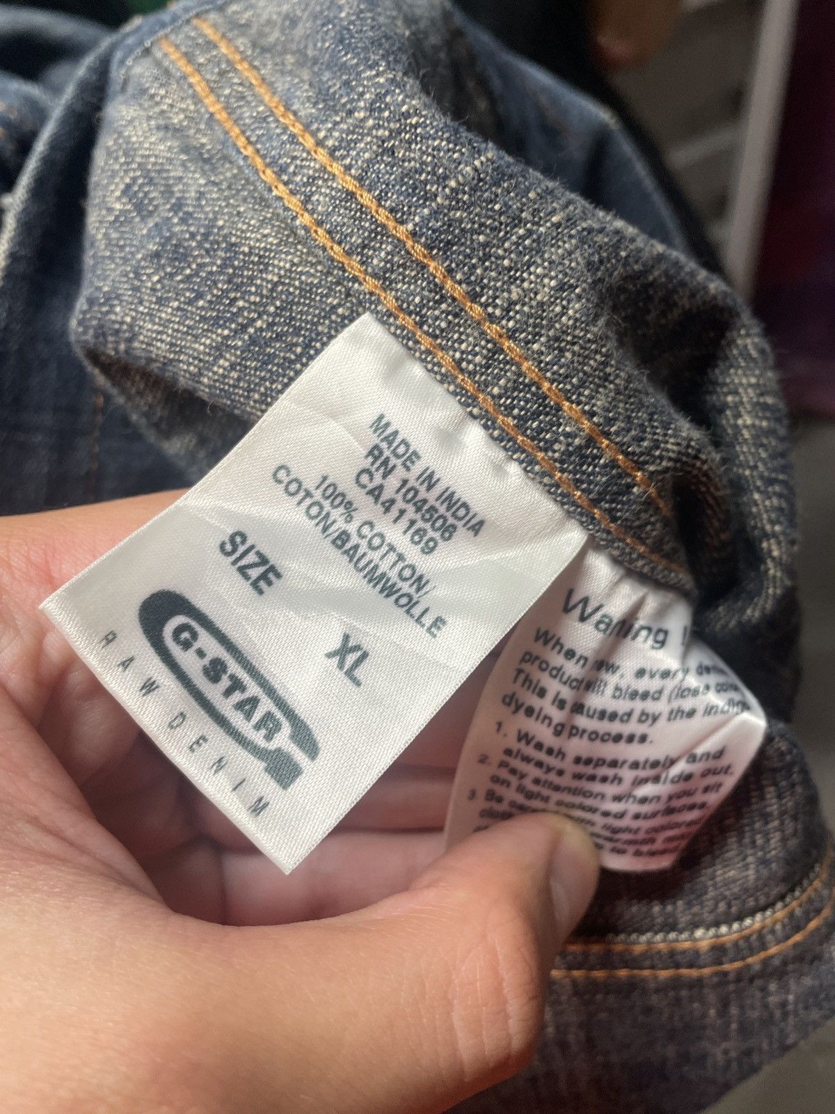 G-Star Custom Handmade Boro Vintage G Star Raw Denim Jacket Size US XL / EU 56 / 4 - 6 Thumbnail
