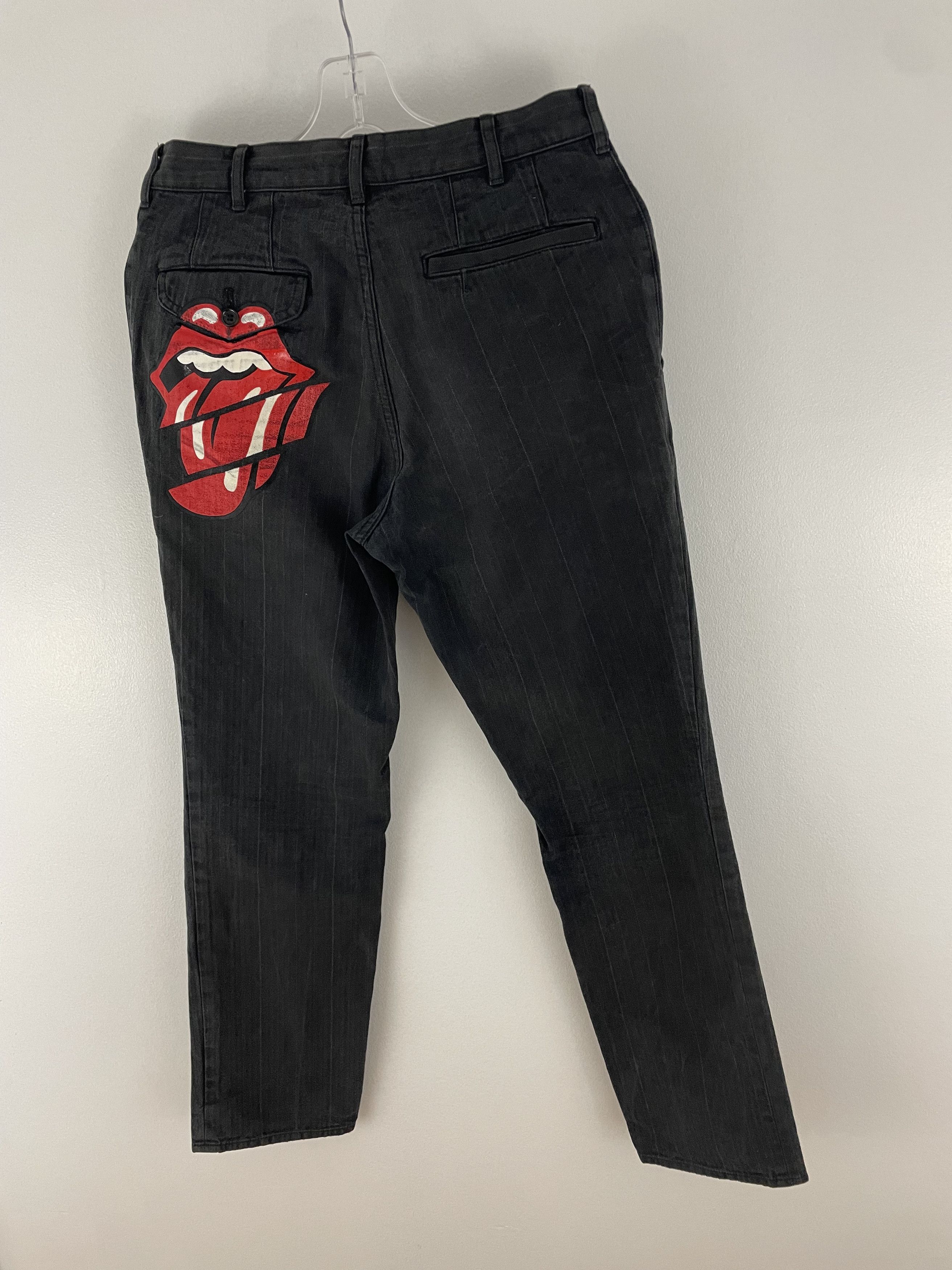 Comme des Garcons Homme Plus 2005 Rolling Stones Striped Pants Size US 30 / EU 46 - 2 Thumbnail