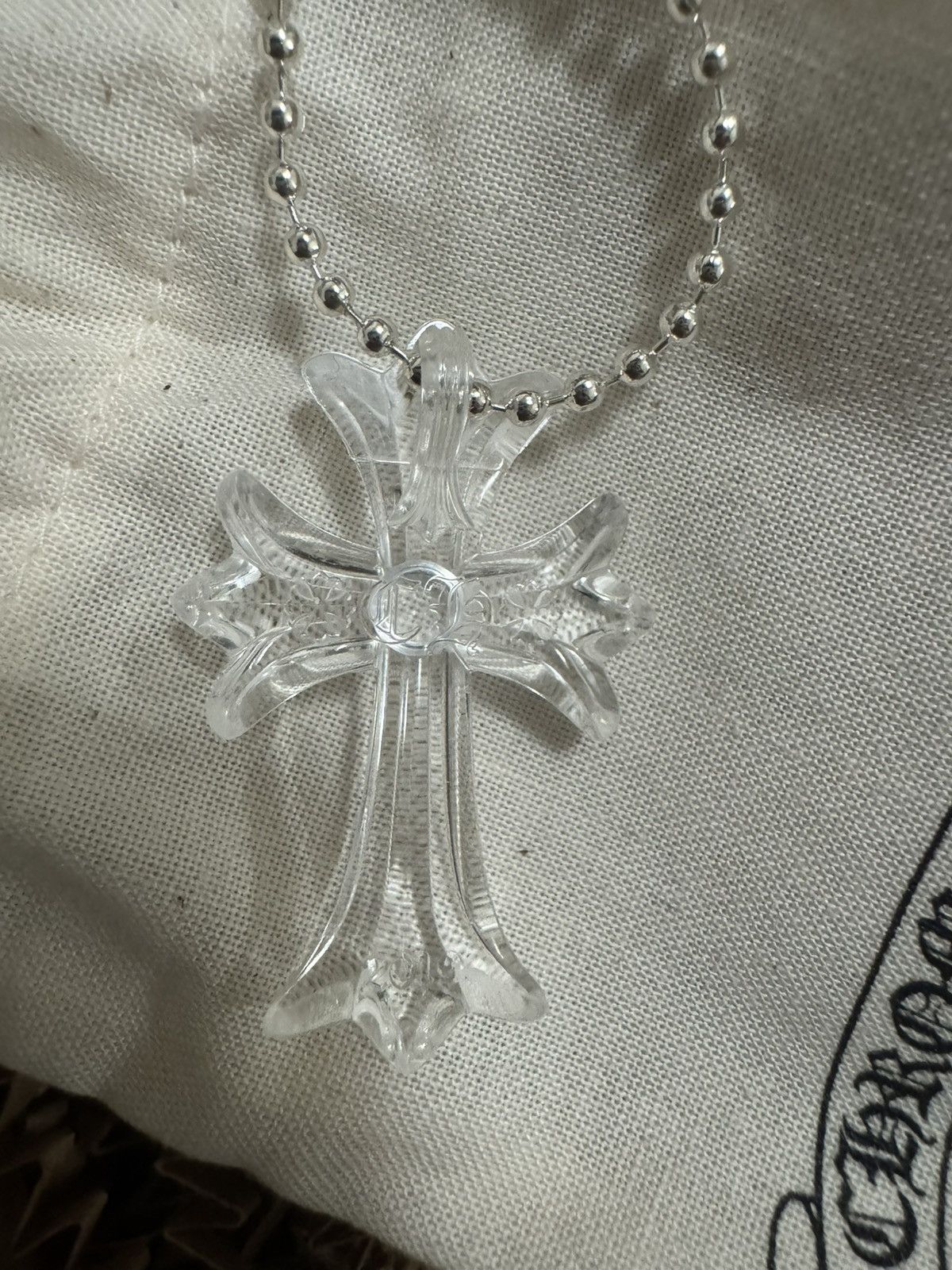 Chrome Hearts Chrome Hearts Cross Silicone Necklace Size ONE SIZE - 9 Thumbnail