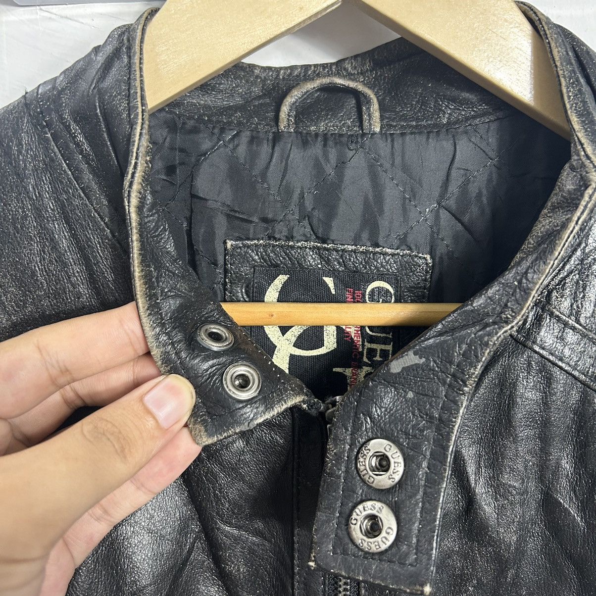 Guess × Vintage Vintage Guess Leather Ride Jacket Size US L / EU 52-54 / 3 - 7 Thumbnail