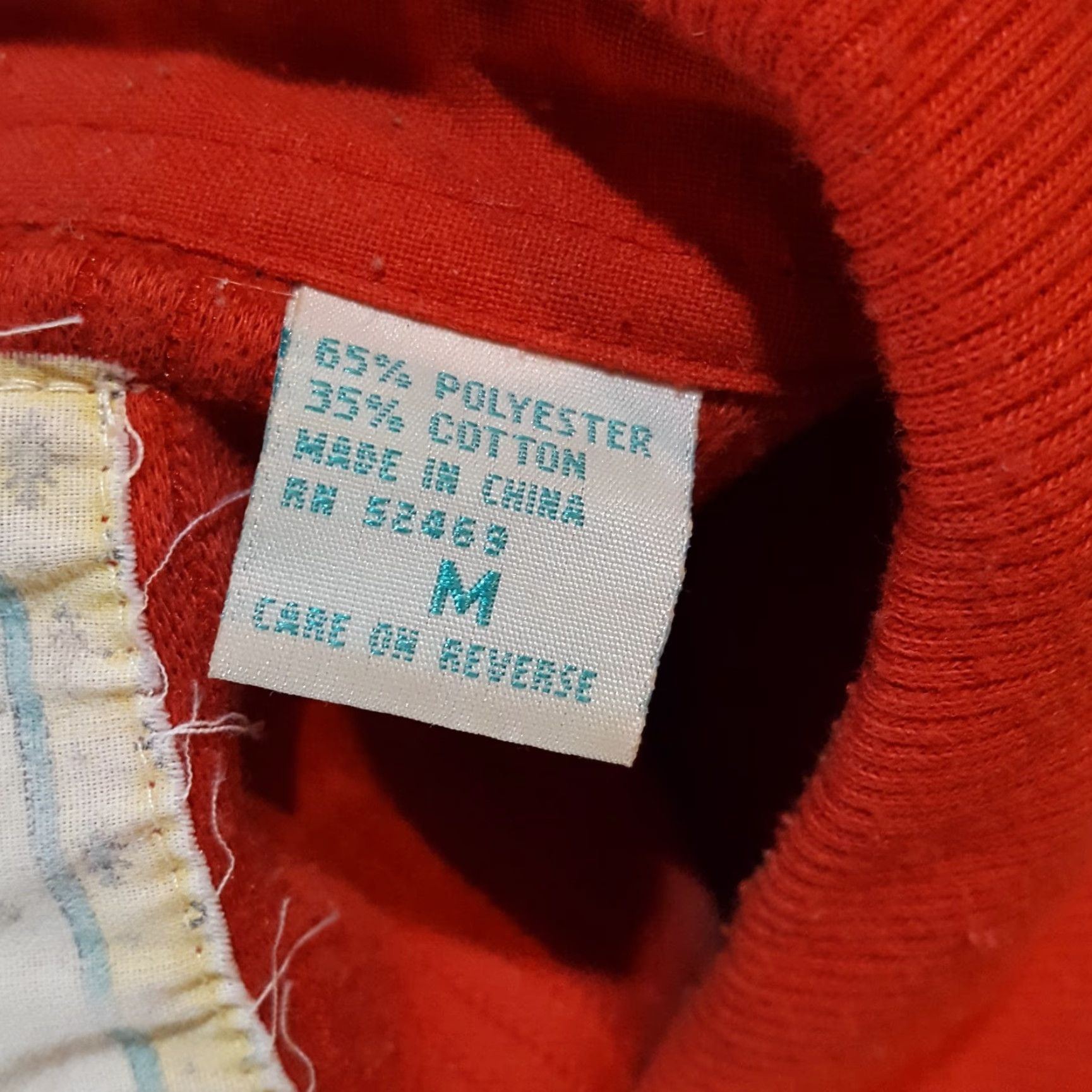 Vintage BonJour Sweatshirt Collared Preppy Long Sleeve Women's M Red 90s Pullover Size M / US 6-8 / IT 42-44 - 7 Thumbnail